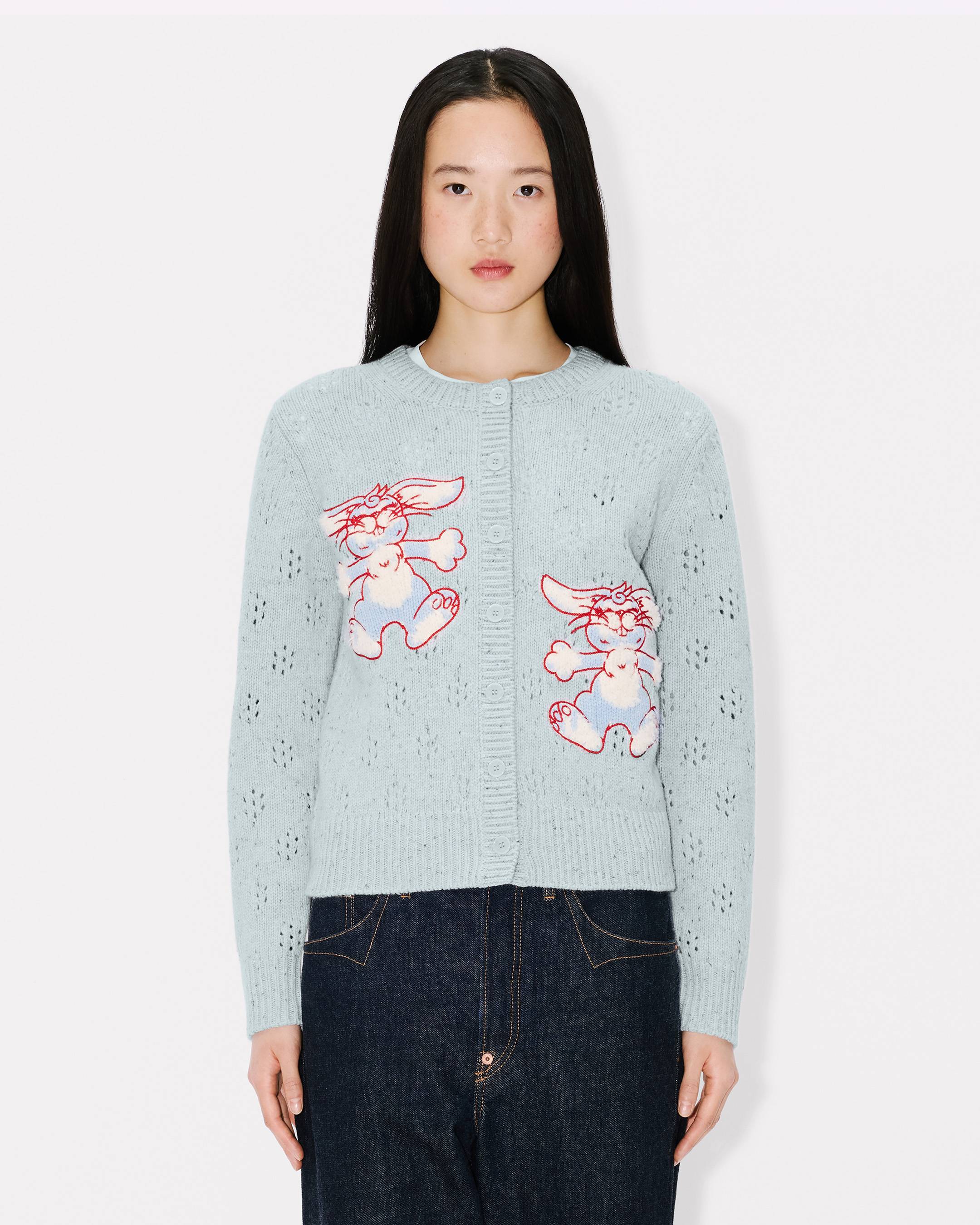 'KENZO Winter Holidays' embroidered cardigan in wool