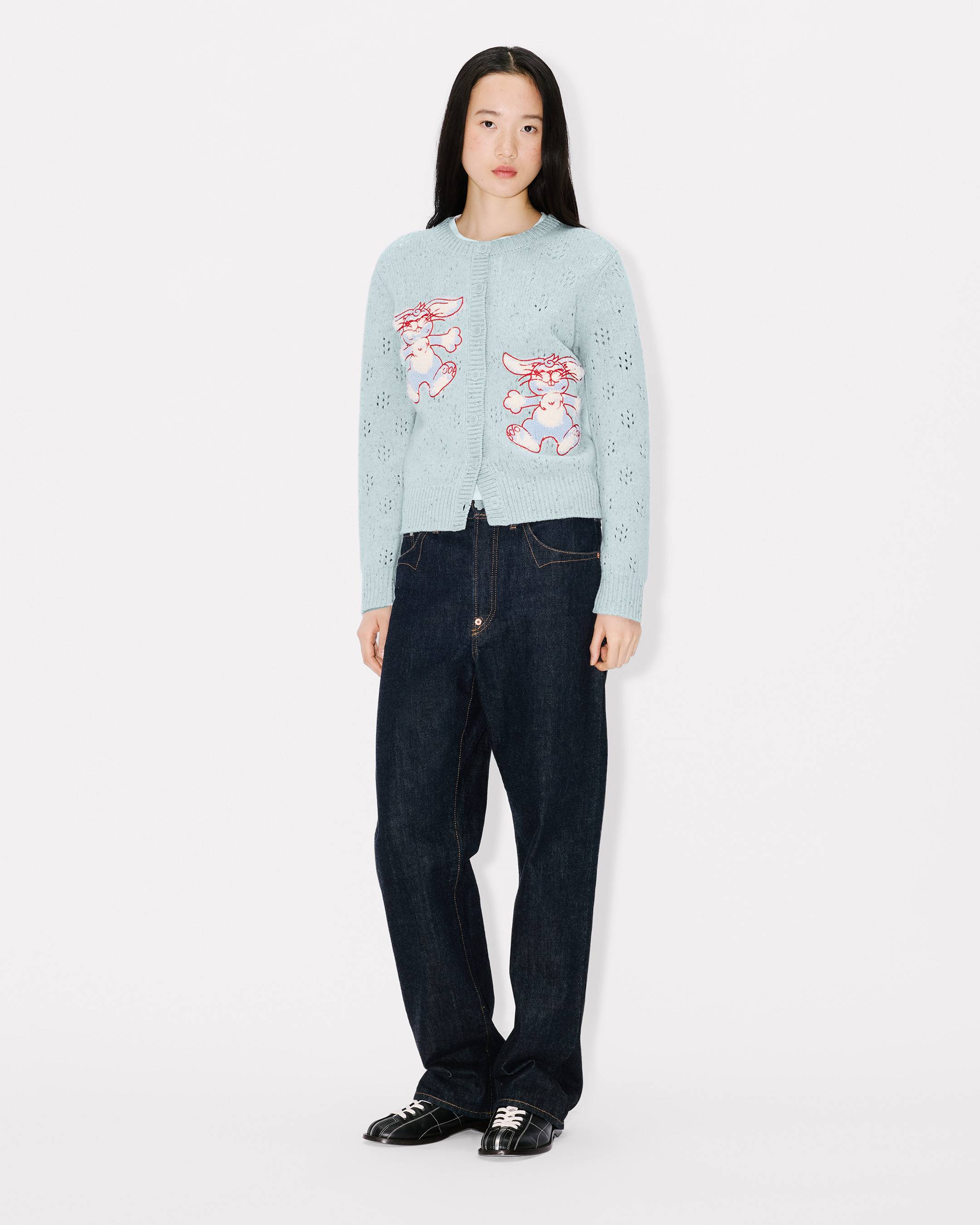 'KENZO Winter Holidays' embroidered cardigan in wool