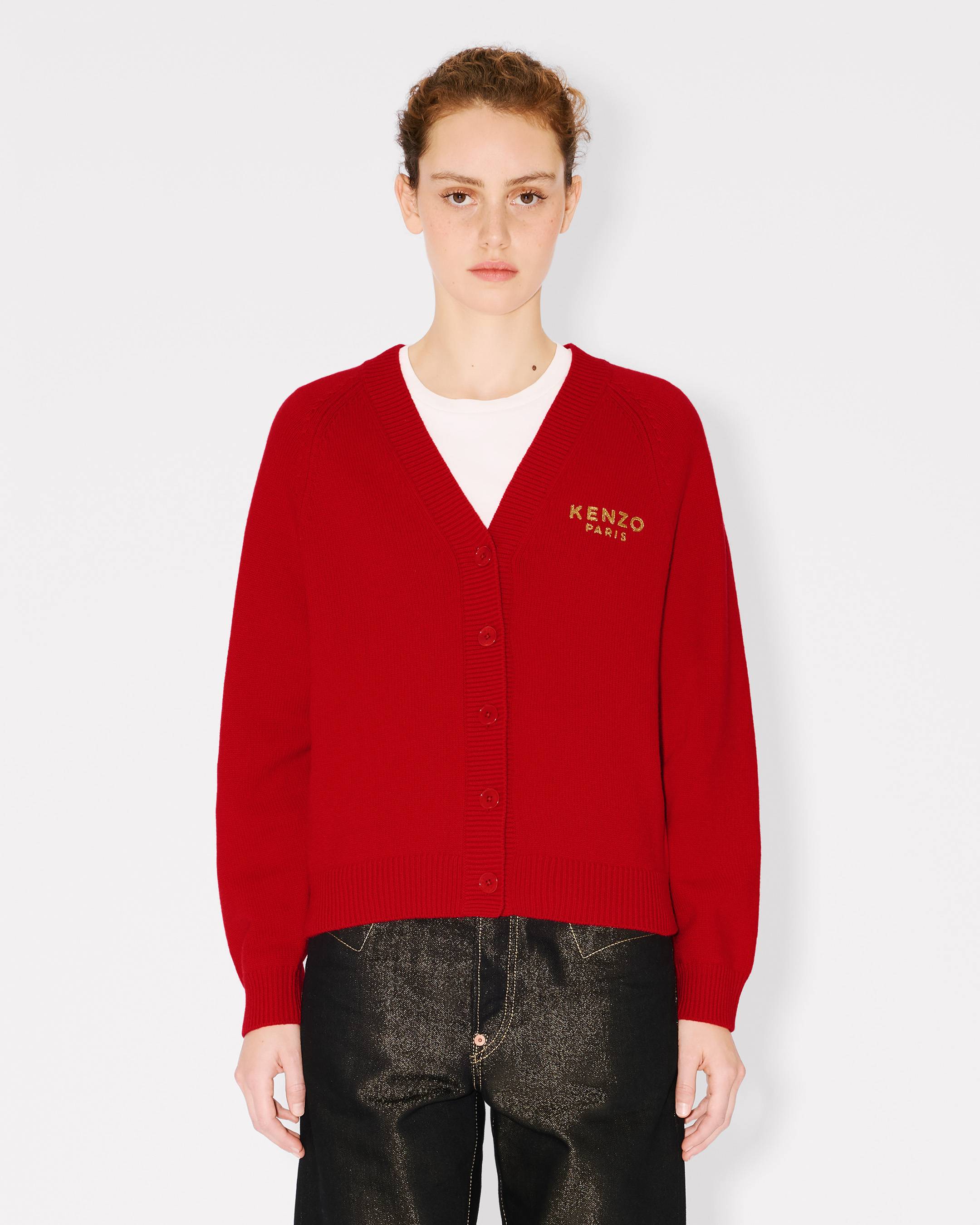 Cárdigan de lana 'Boke Flower'