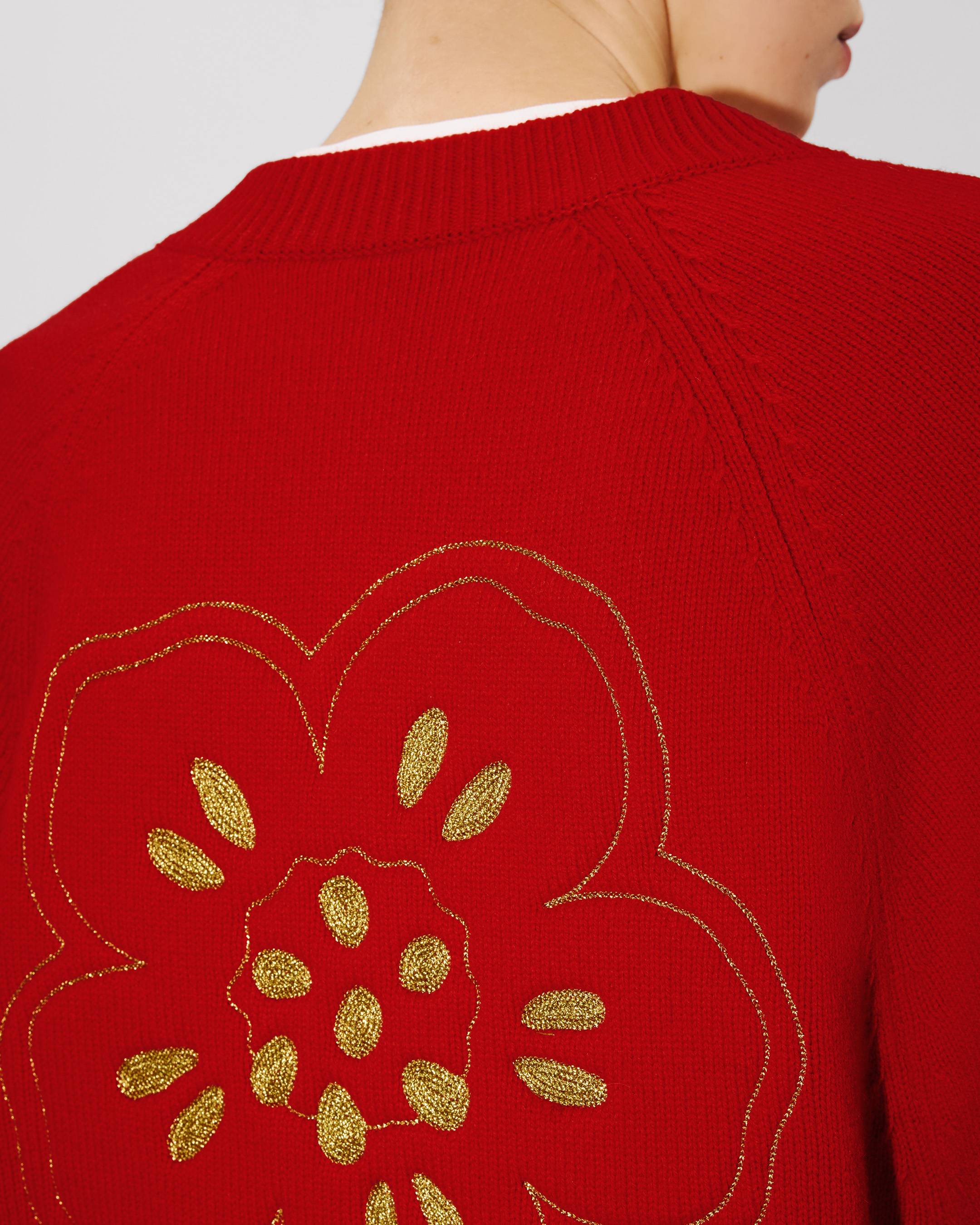 'Boke Flower' cardigan wool