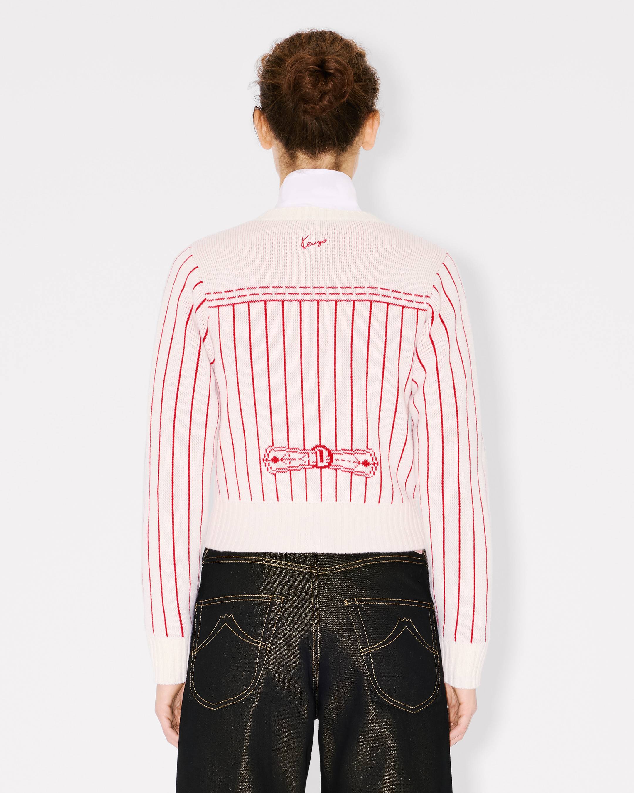 'KENZO Trompe l'&oelig;il' cardigan in wool cotton