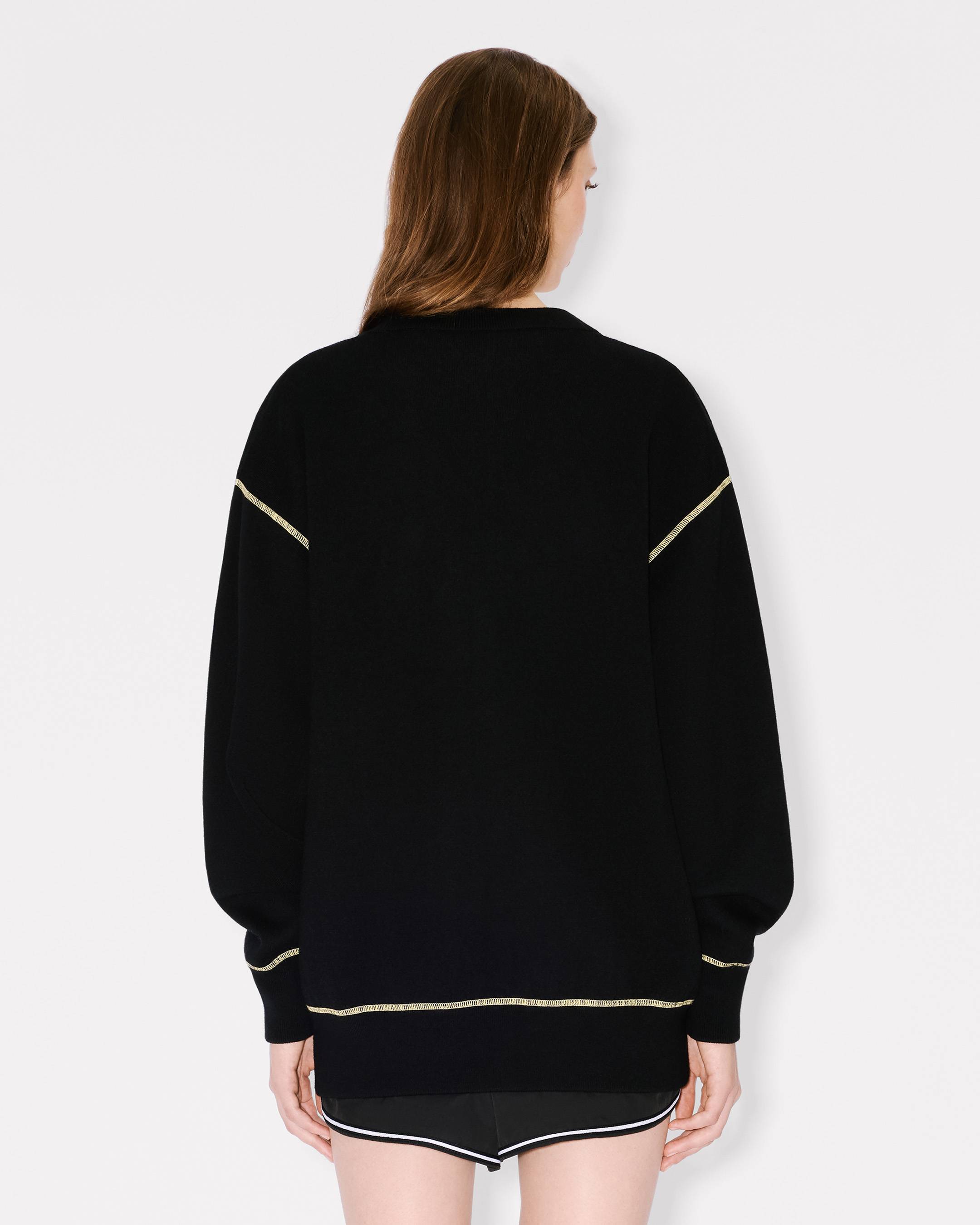 C&aacute;rdigan de algod&oacute;n y lana bordado 'Boke Flower 2.0'