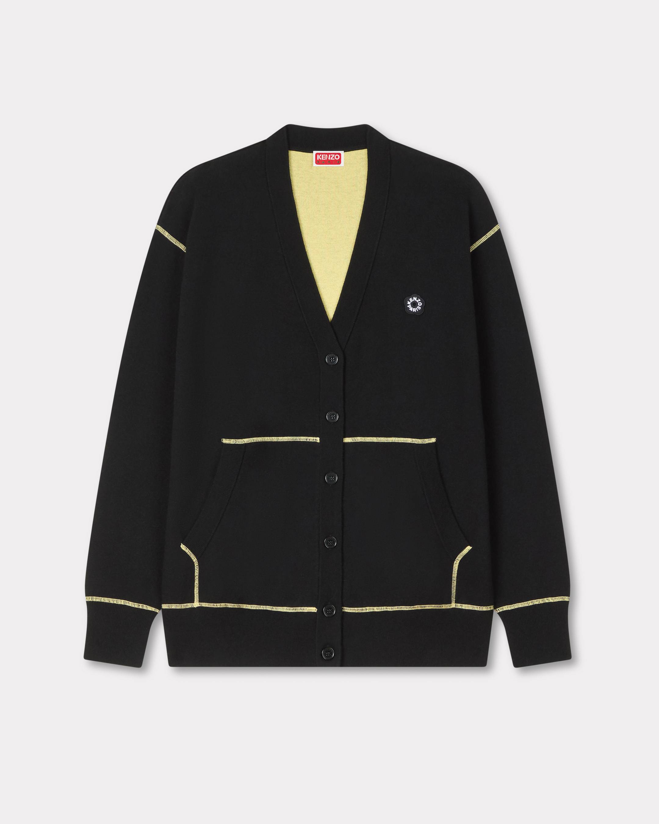 C&aacute;rdigan de algod&oacute;n y lana bordado 'Boke Flower 2.0'