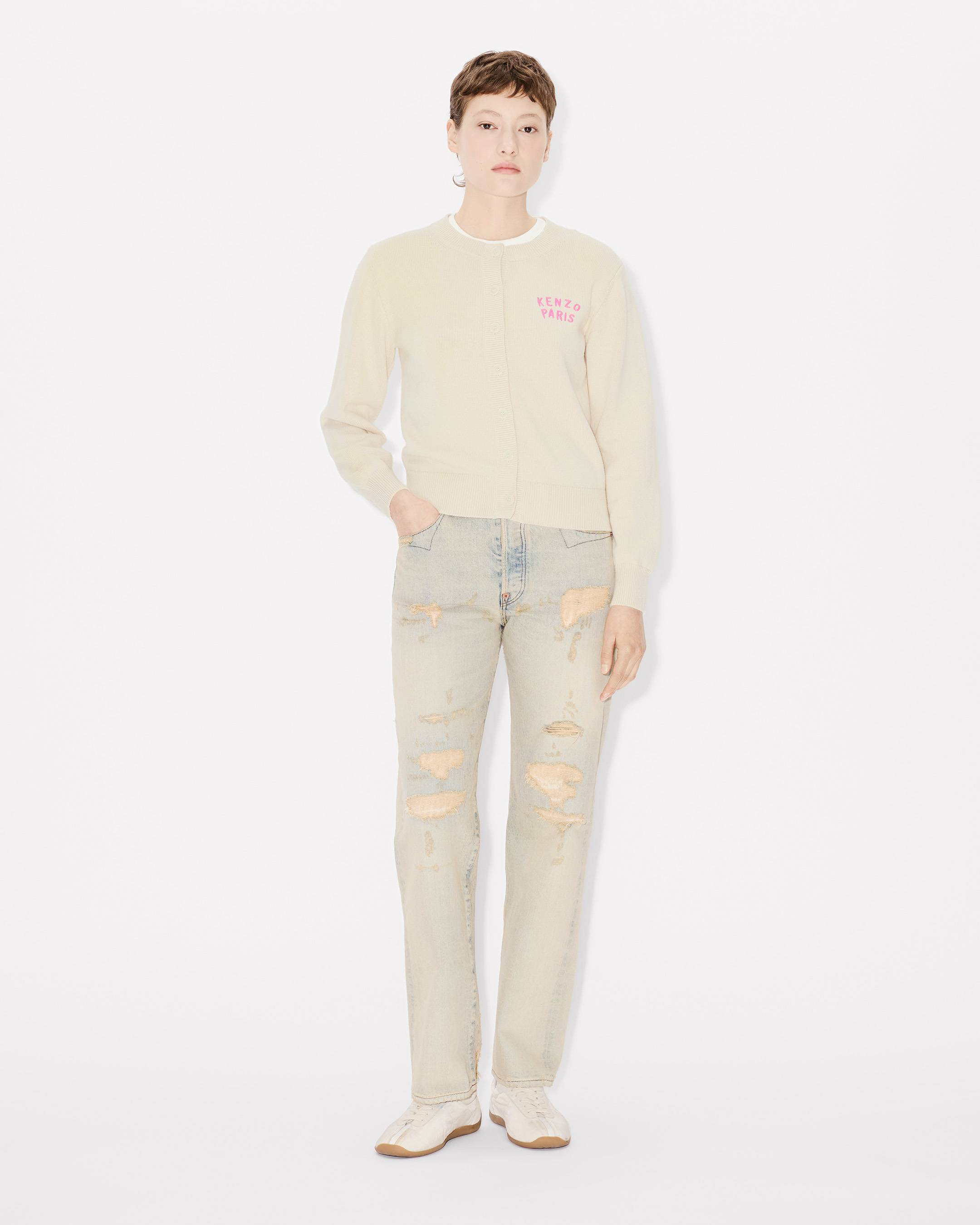 &bdquo;KENZO Boke Heart&ldquo;-Strickjacke aus Baumwoll-Woll-Mischung