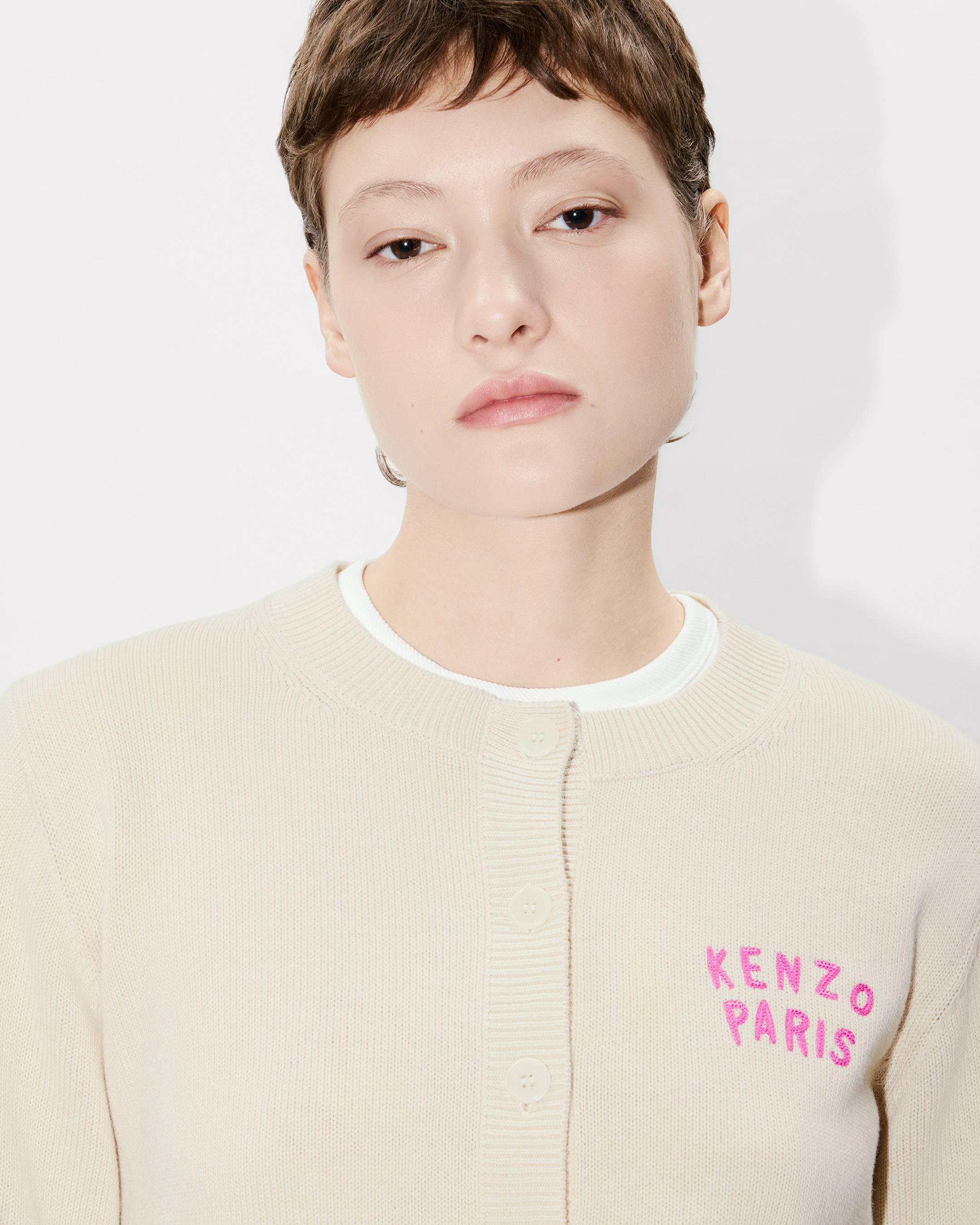 &bdquo;KENZO Boke Heart&ldquo;-Strickjacke aus Baumwoll-Woll-Mischung