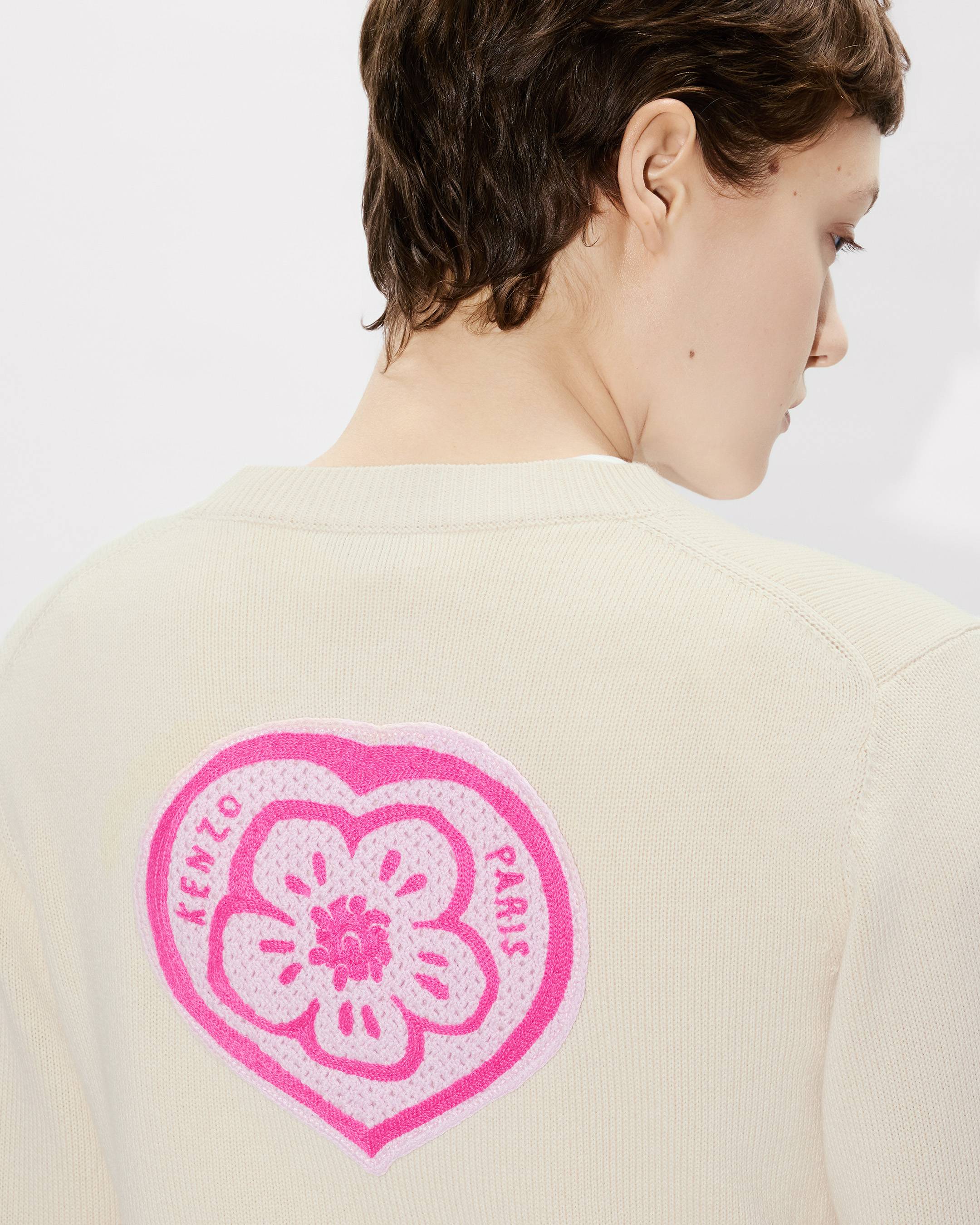 &bdquo;KENZO Boke Heart&ldquo;-Strickjacke aus Baumwoll-Woll-Mischung