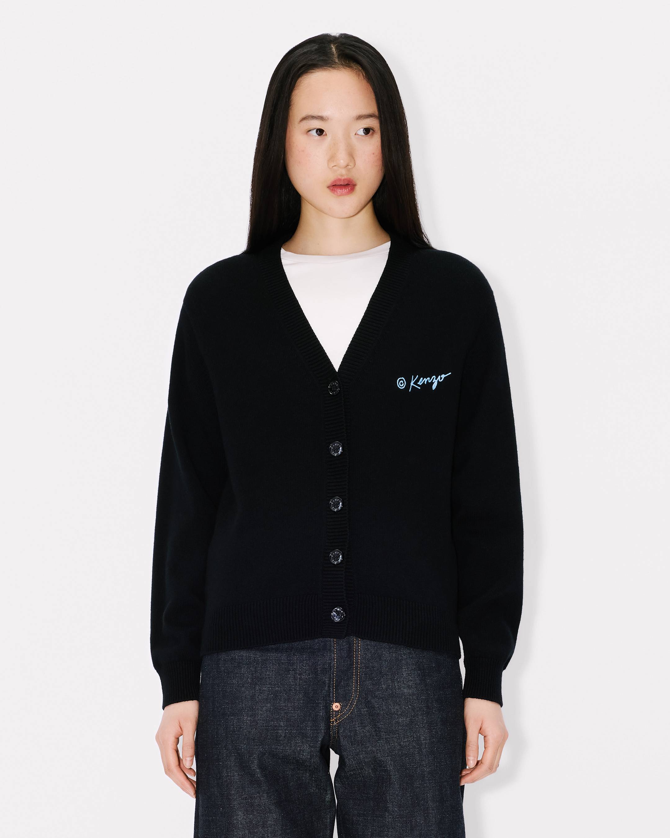 'KENZO Wild Tiger' cardigan in wool cotton