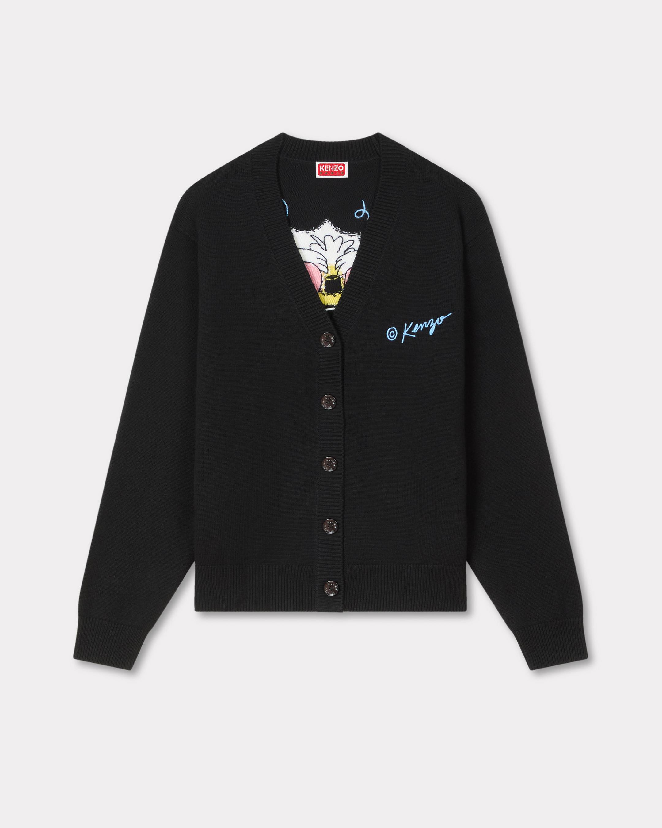 'KENZO Wild Tiger' cardigan in wool cotton