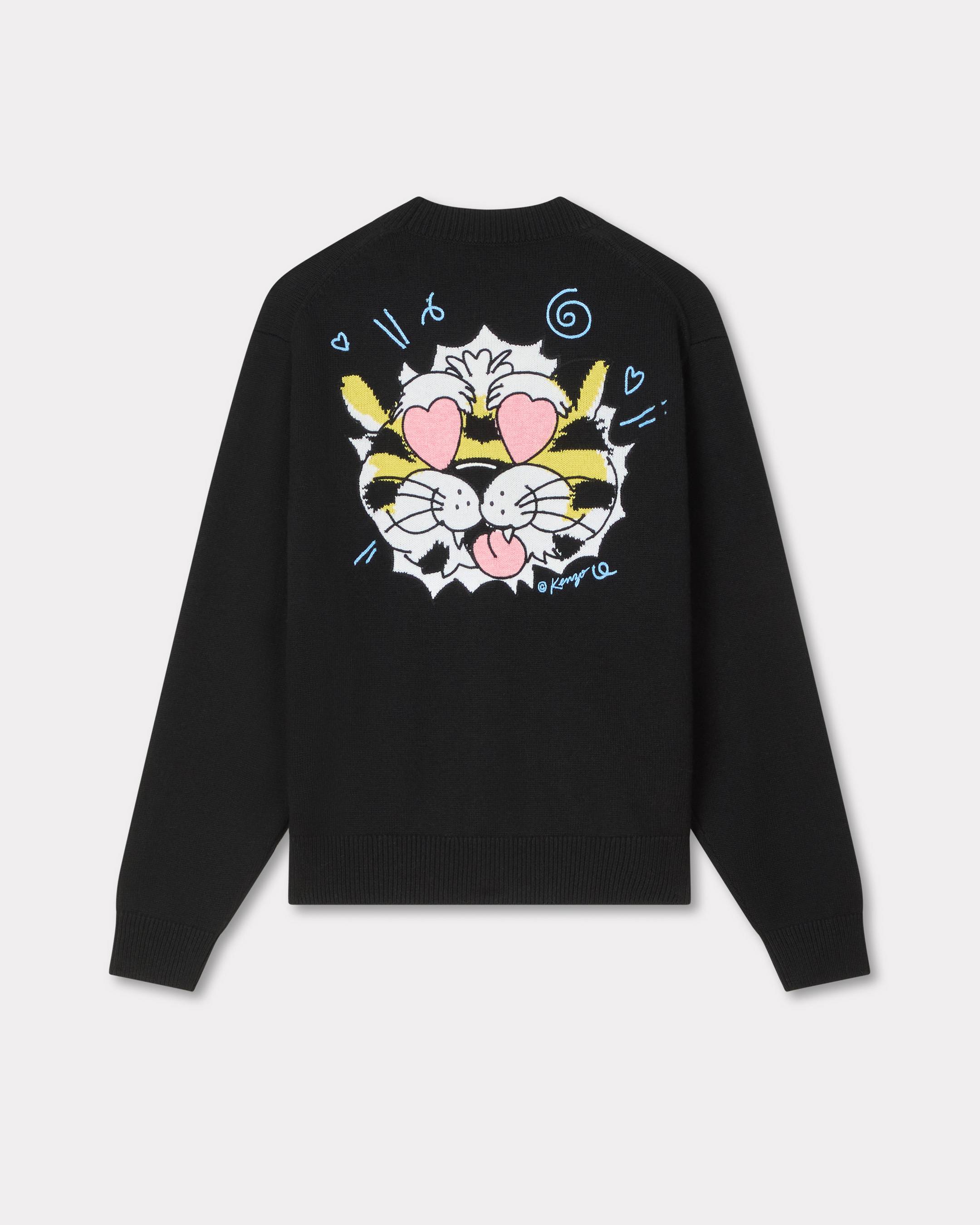 'KENZO Wild Tiger' cardigan wool cotton