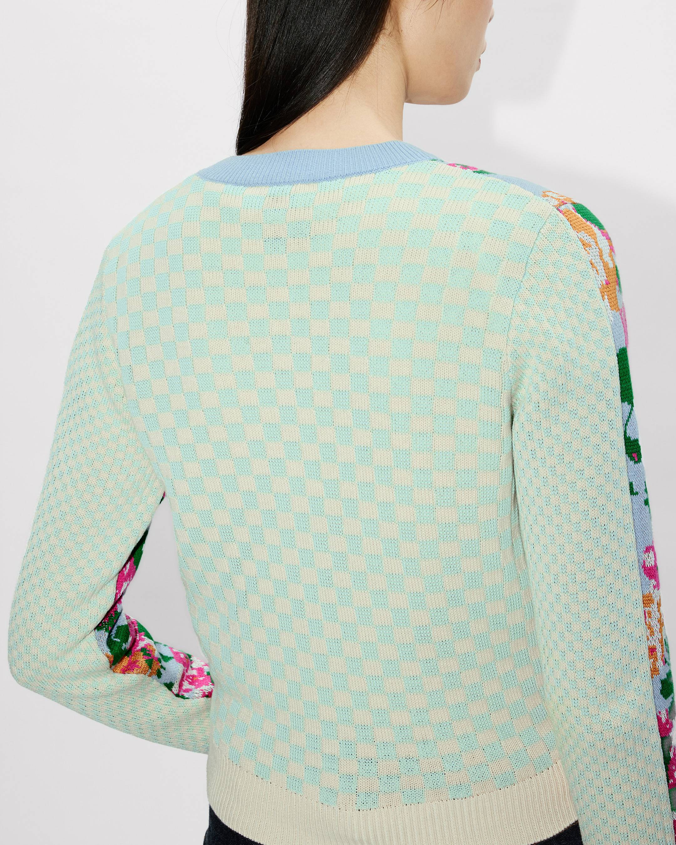 'KENZO Floral' embellished cardigan in cotton wool