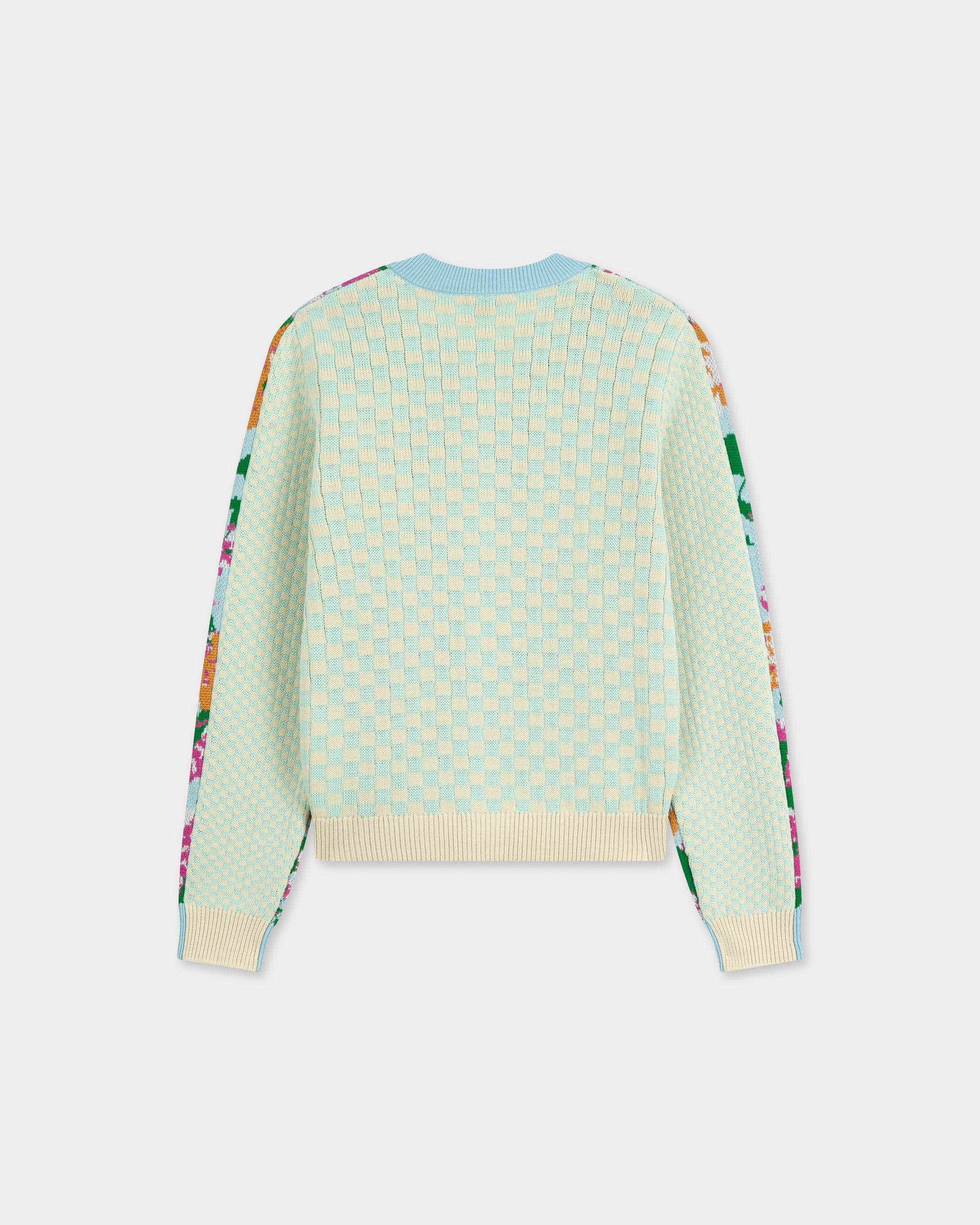 Strickjacke &bdquo;KENZO Floral&ldquo; aus Baumwolle und Wolle mit Verzierungen