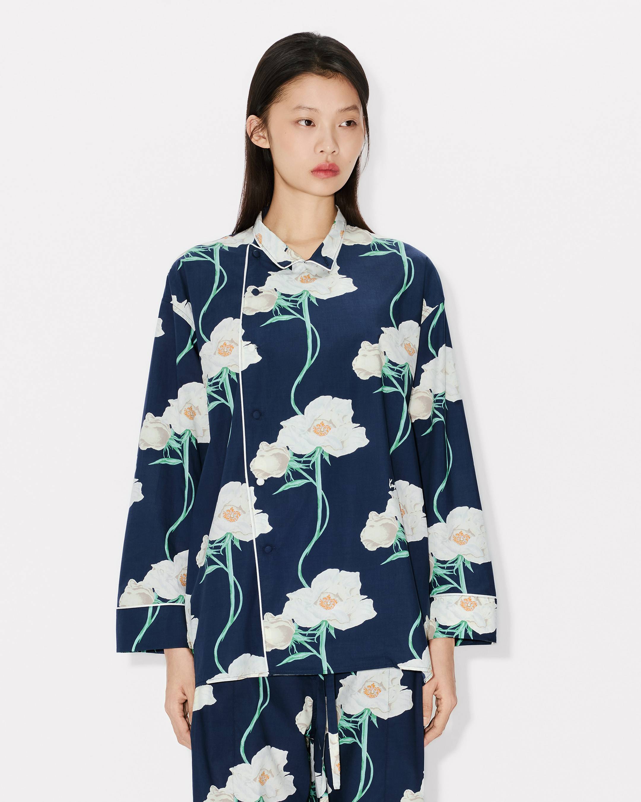 KENZO Archive Rose' shirt in cotton | Women's | KENZO