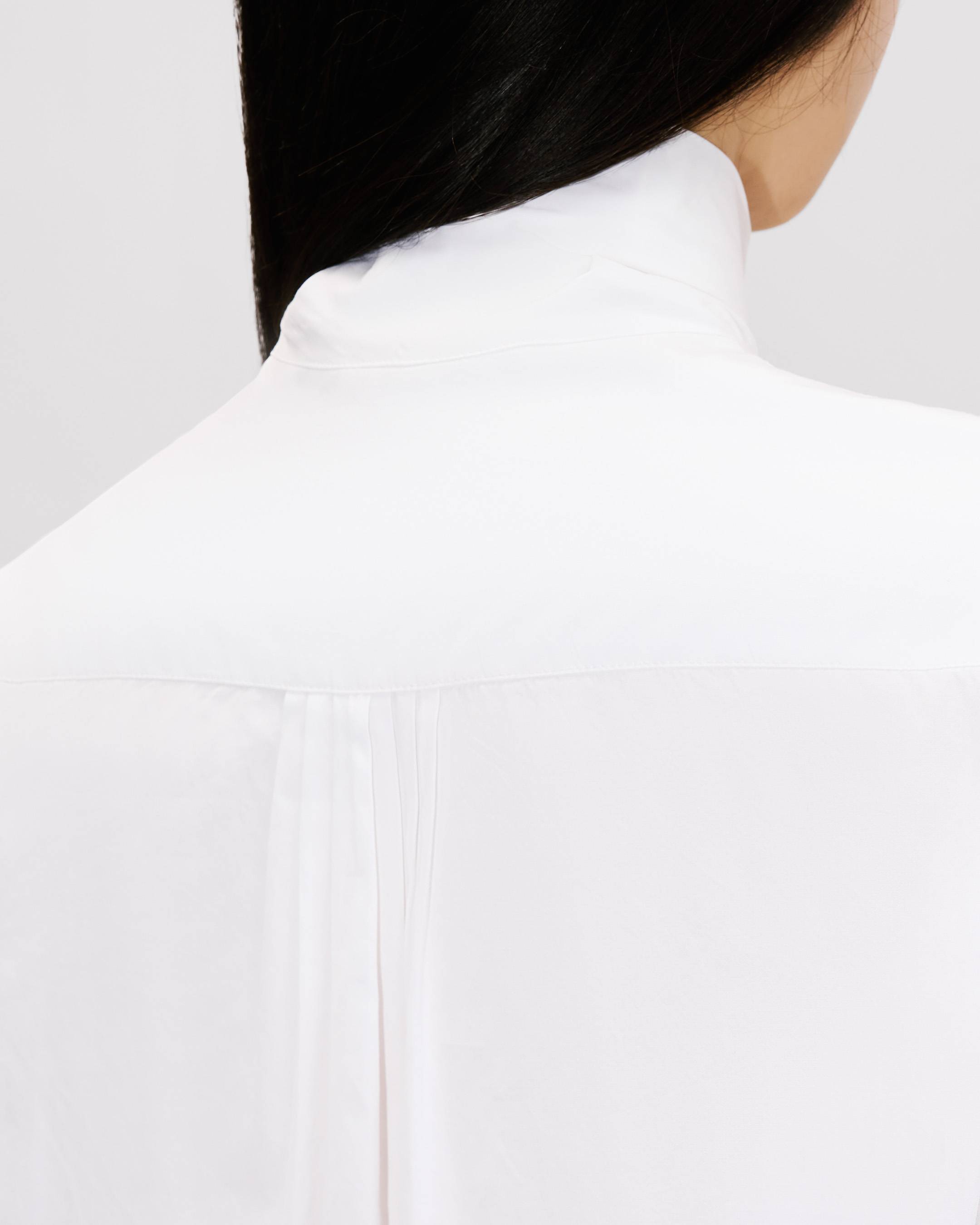 Oversized bow shirt in cotton