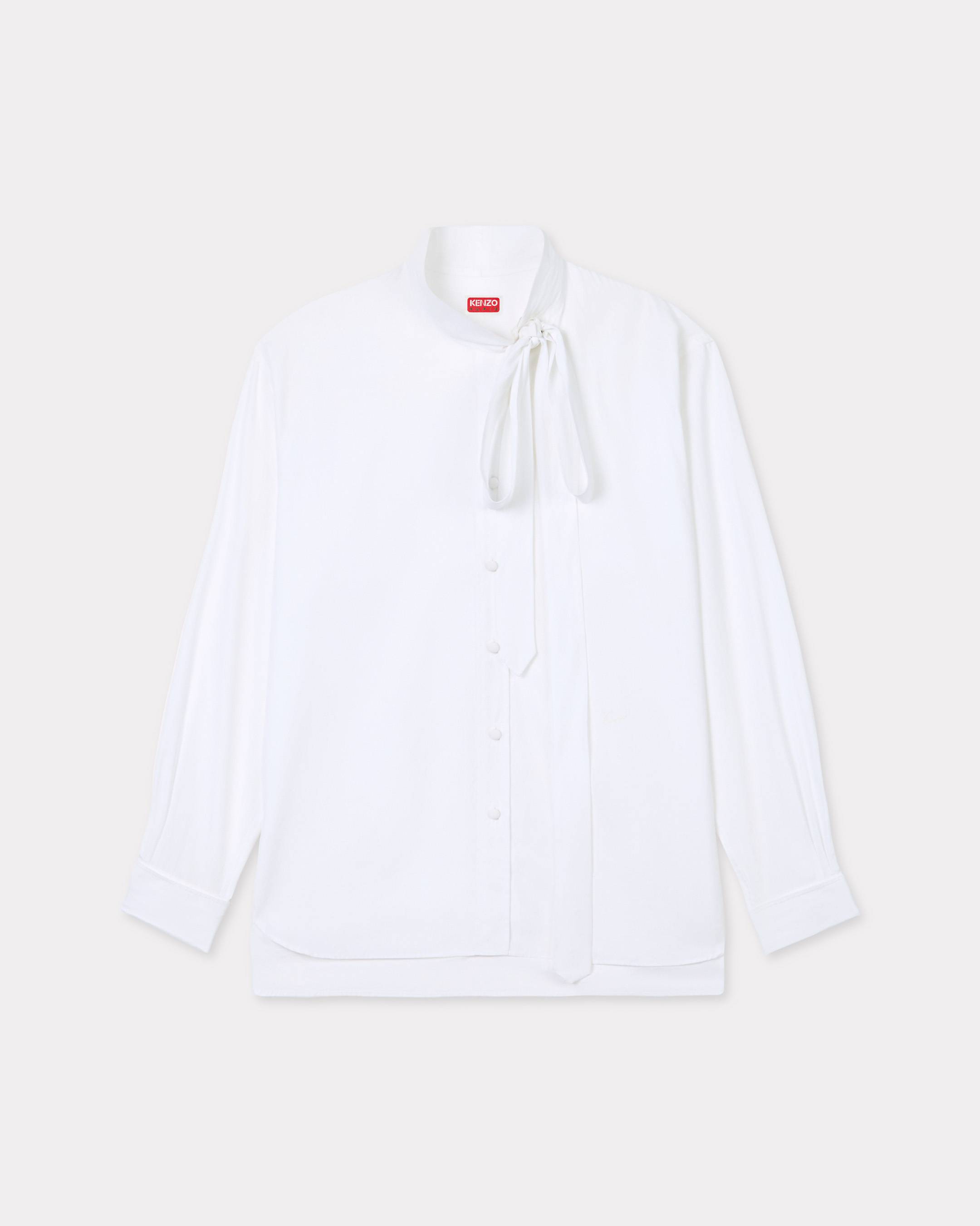 Oversized bow shirt in cotton