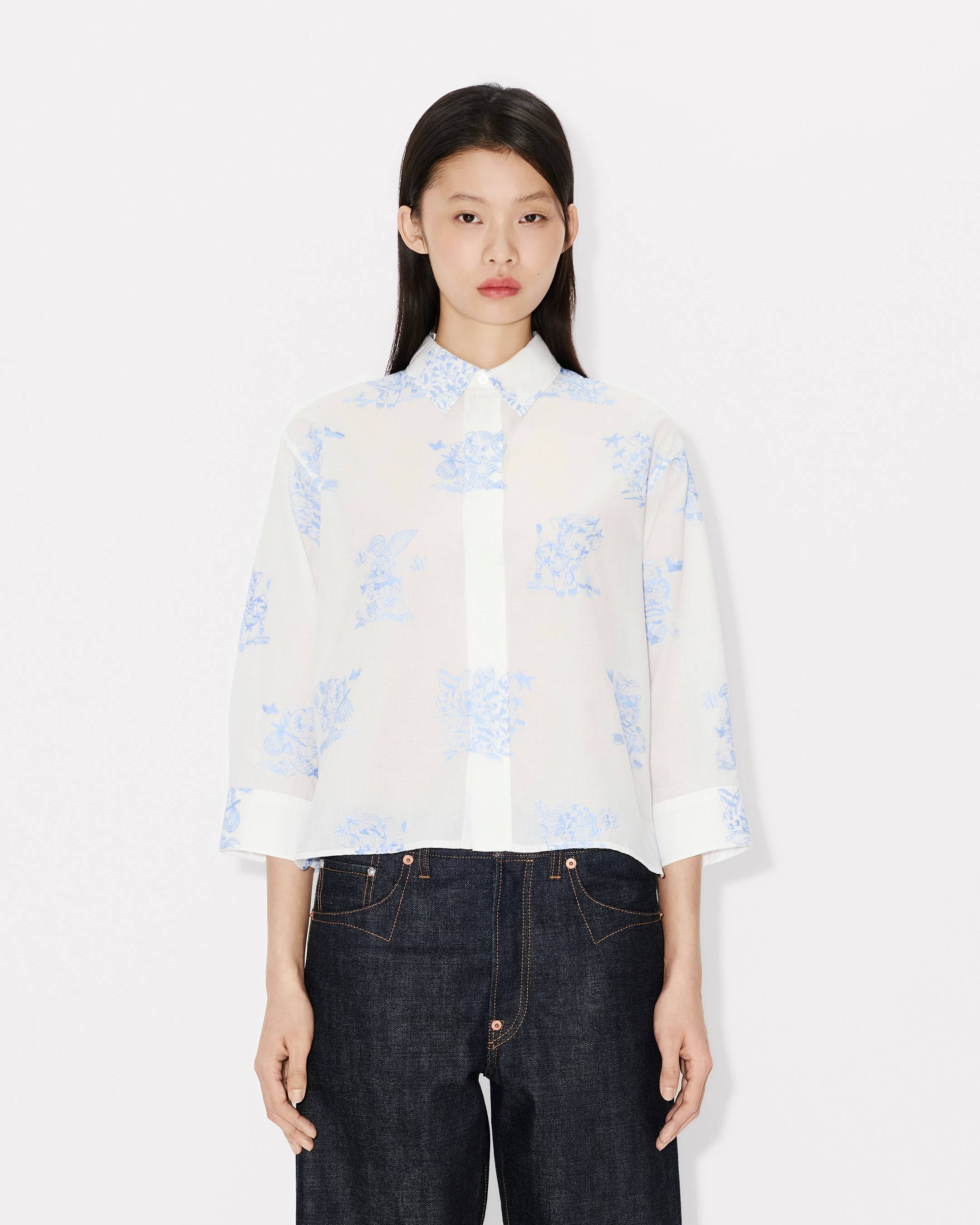 Hemd &bdquo;KENZO Cartoon&ldquo; mit 3/4-&Auml;rmeln.