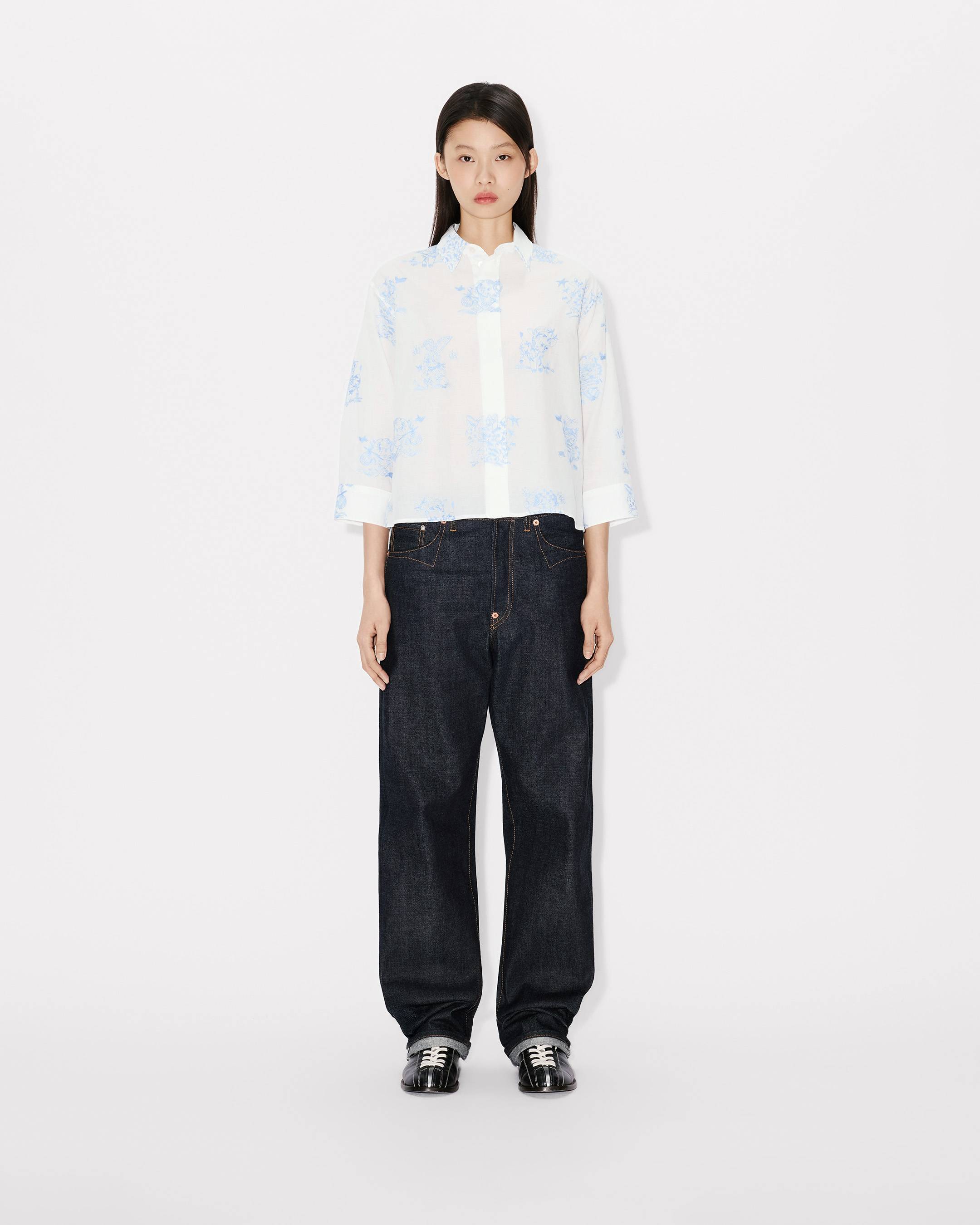 Hemd &bdquo;KENZO Cartoon&ldquo; mit 3/4-&Auml;rmeln.