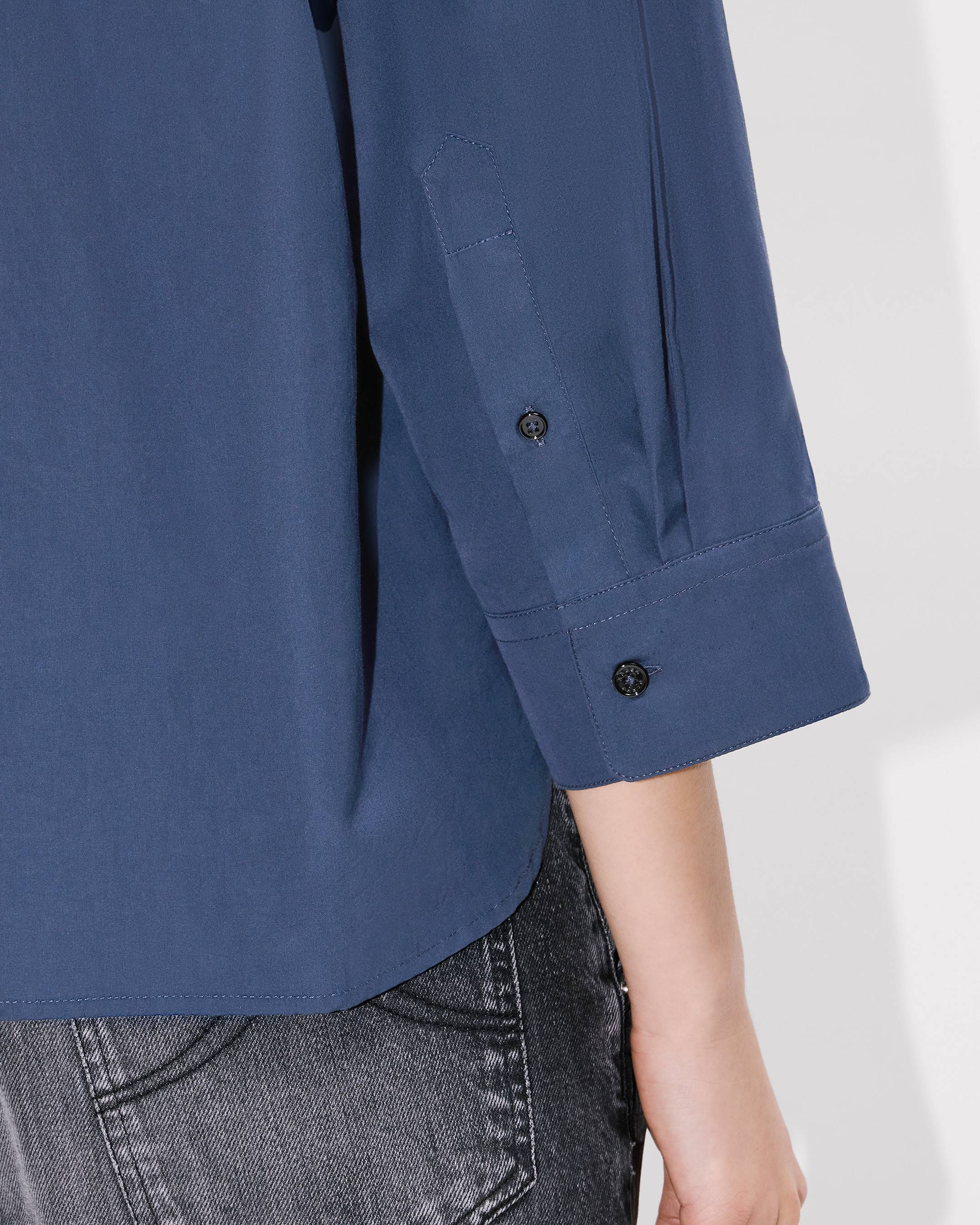 3/4 sleeves shirt in poplin cotton