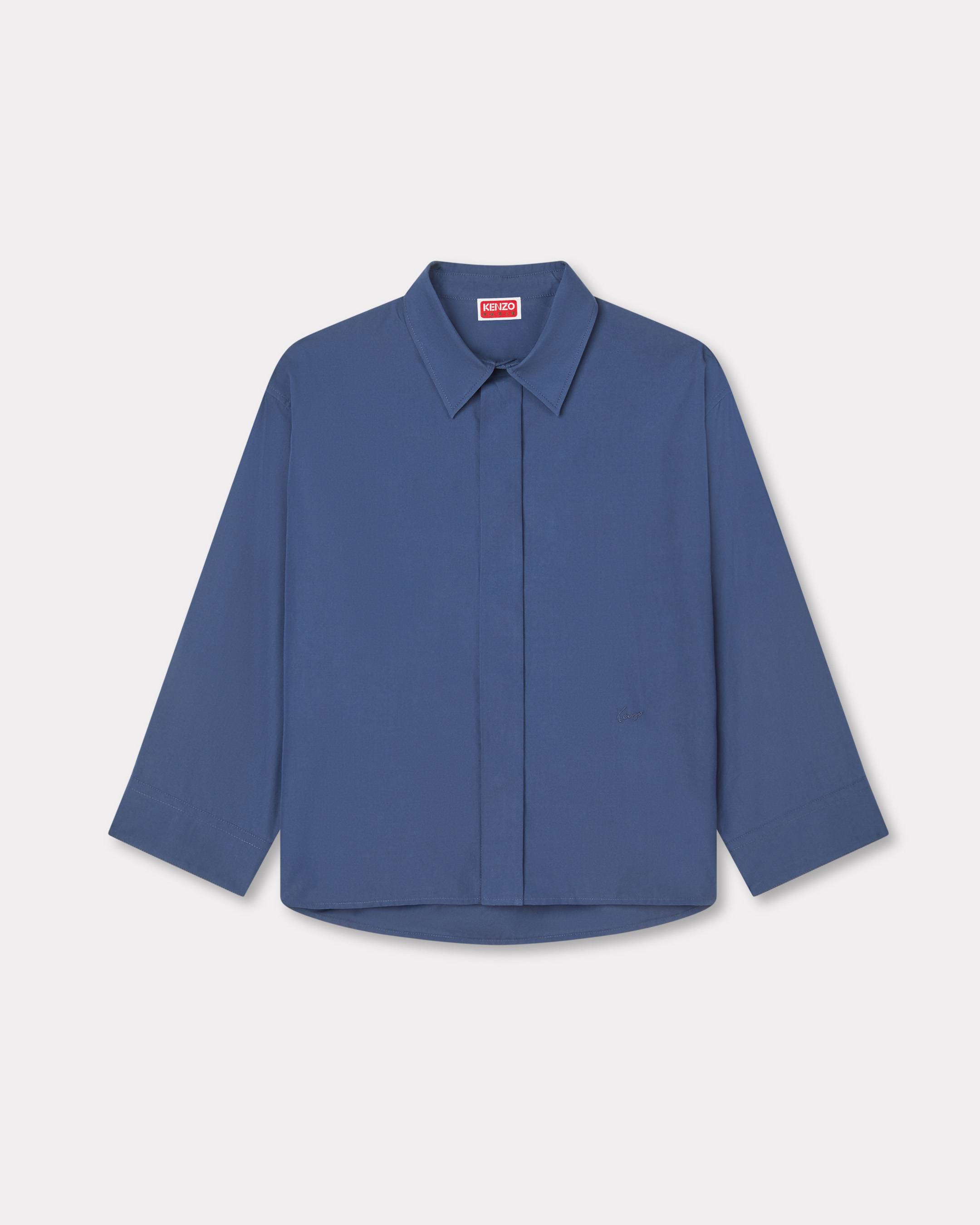 3/4 sleeves shirt in poplin cotton