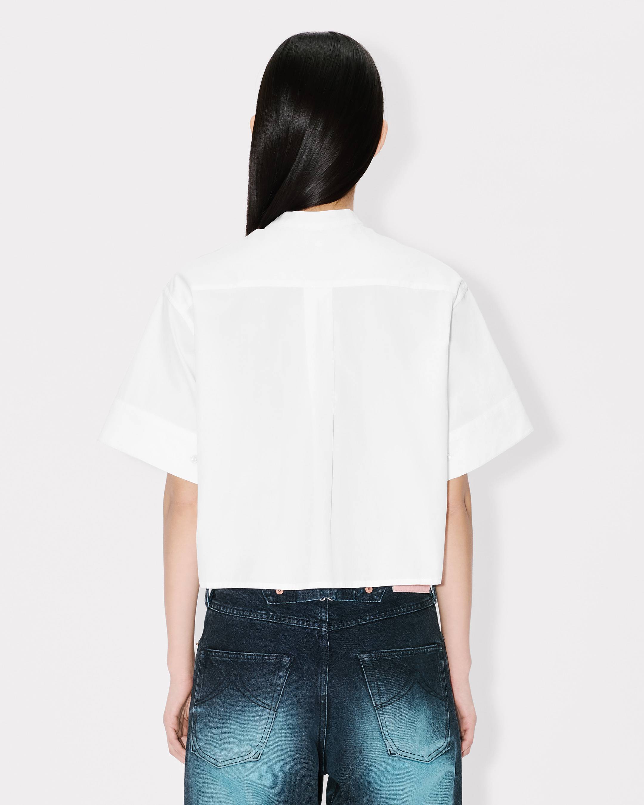 Short sleeves shirt in poplin cotton