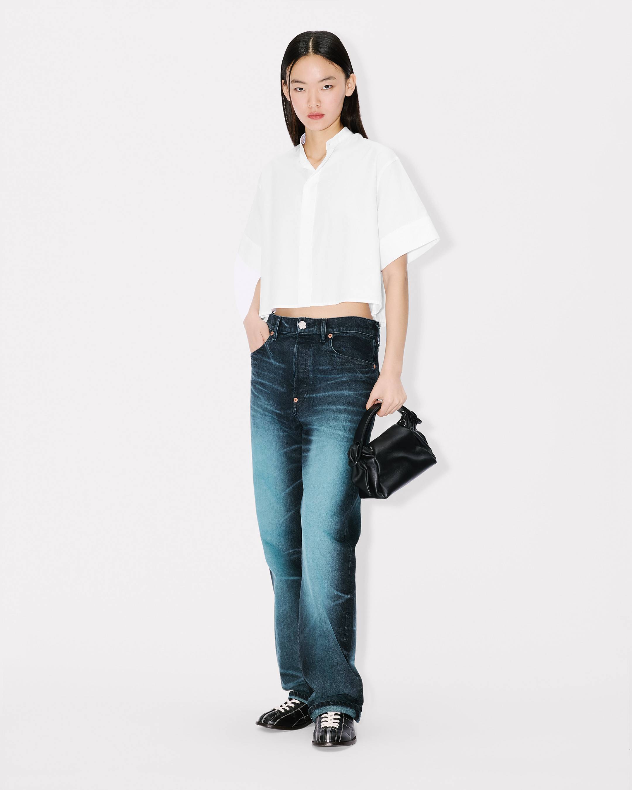 Short sleeves shirt in poplin cotton