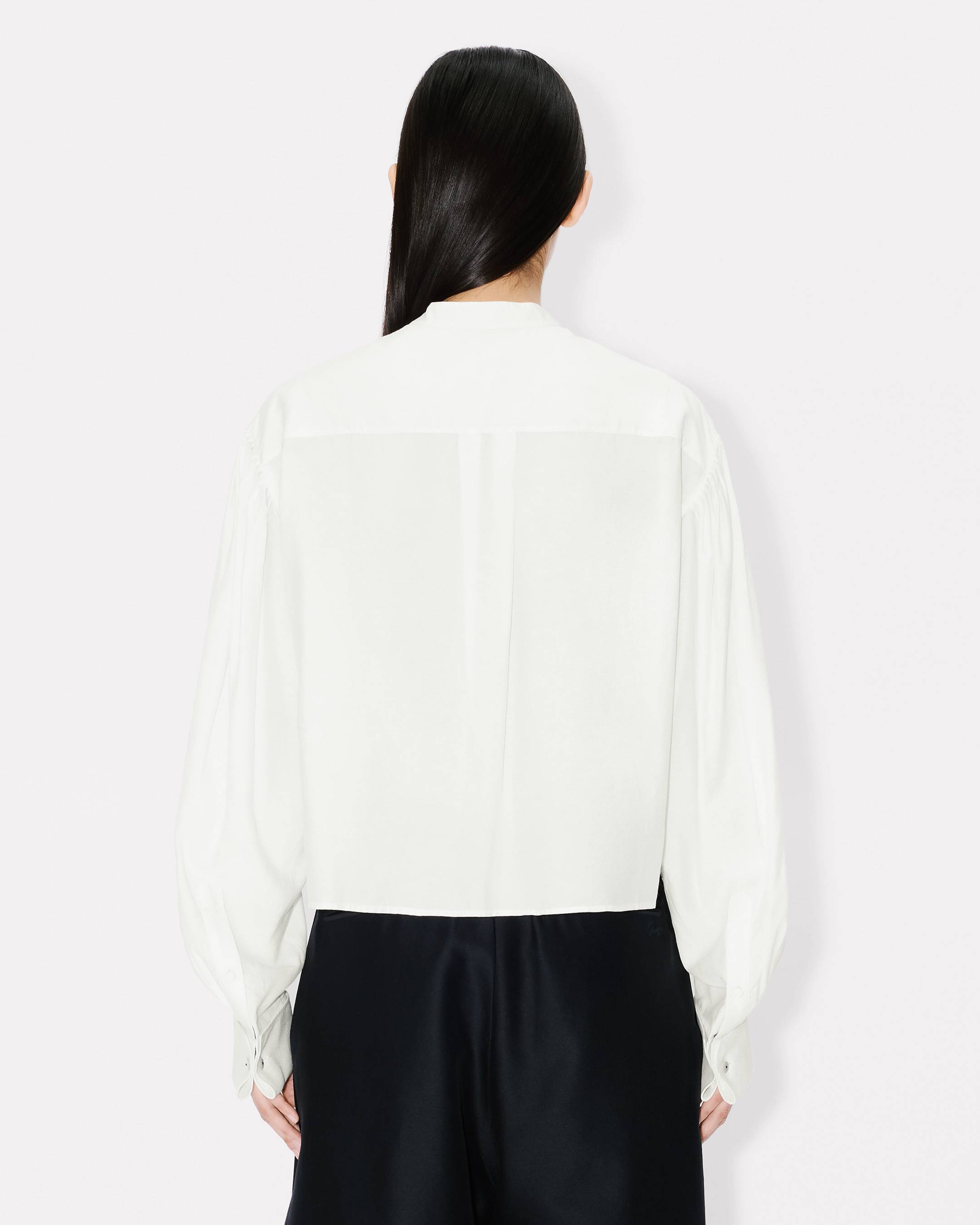 Blouse in mixed silk