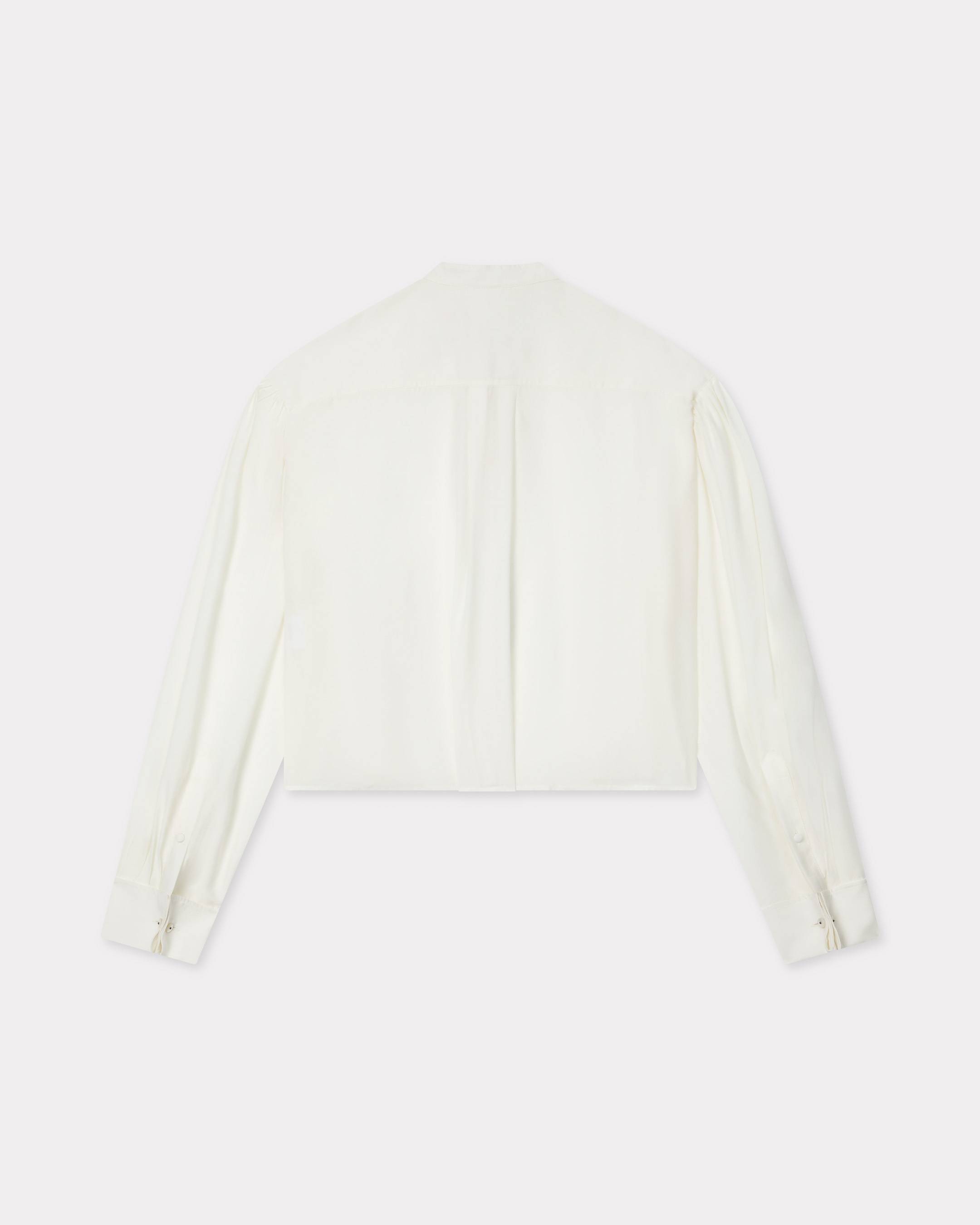 Blouse in mixed silk