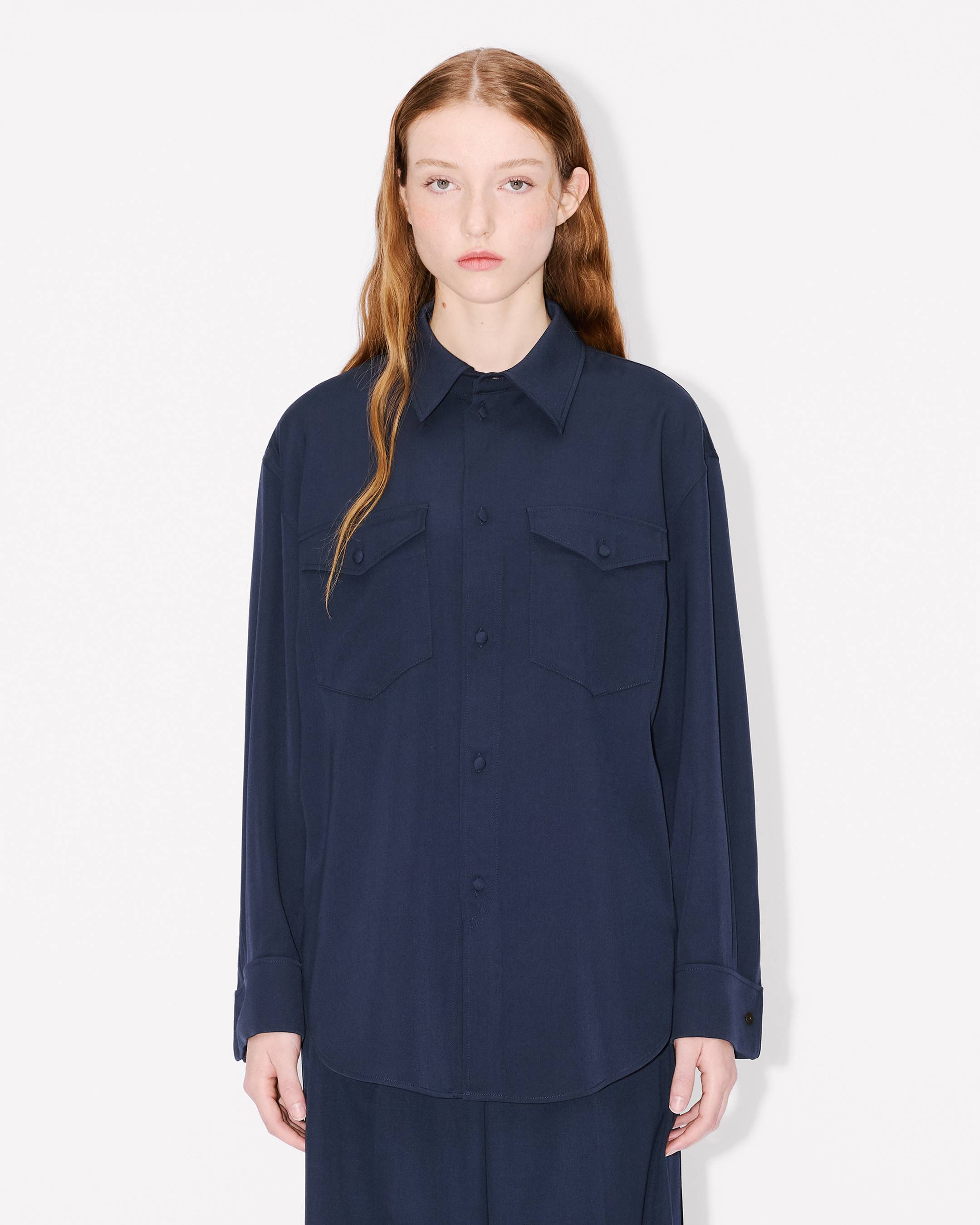 Overshirt in virgin wool