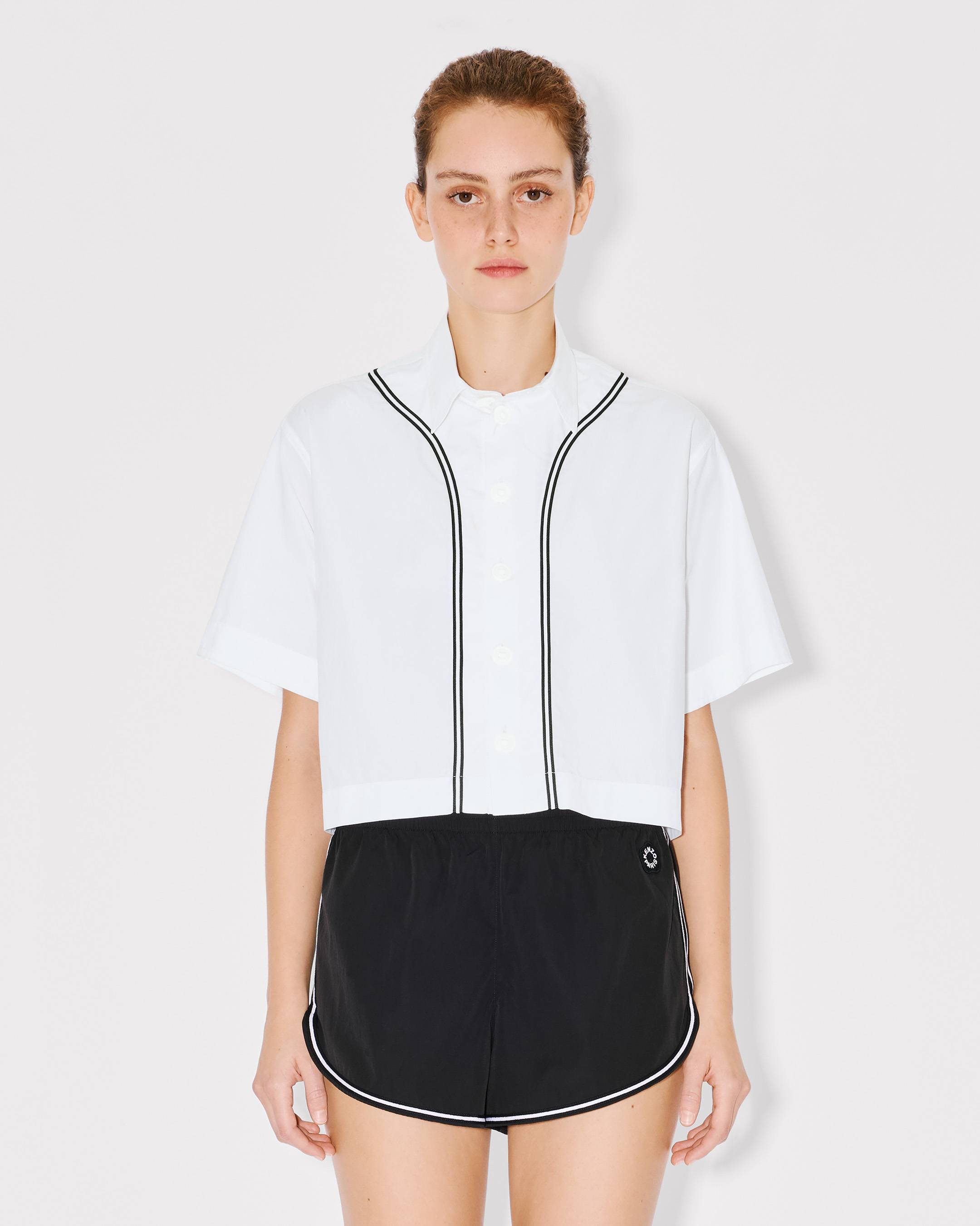 Boke Flower 2.0' baseball short sleeve shirt in poplin cotton
