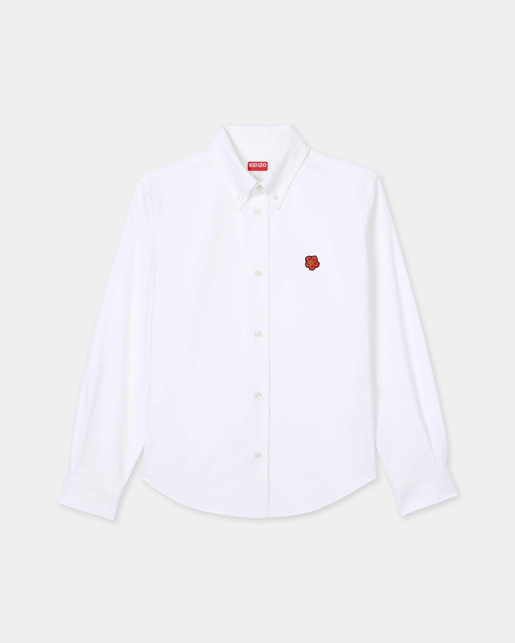 Camisa entallada de algod&oacute;n oxford 'Boke Flower'