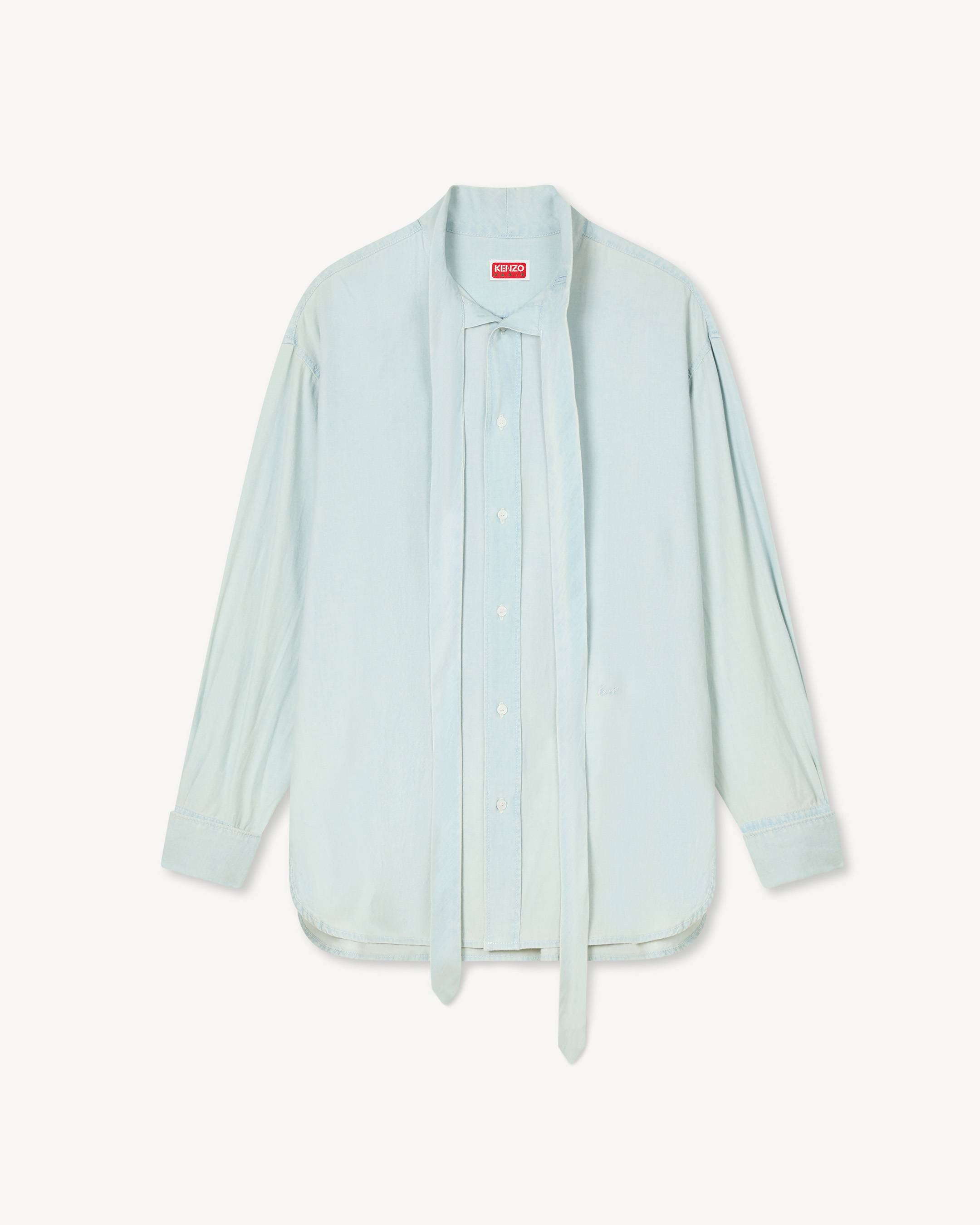 オーバーサイズ ボウ シャツ イン シャンブレー | KENZO