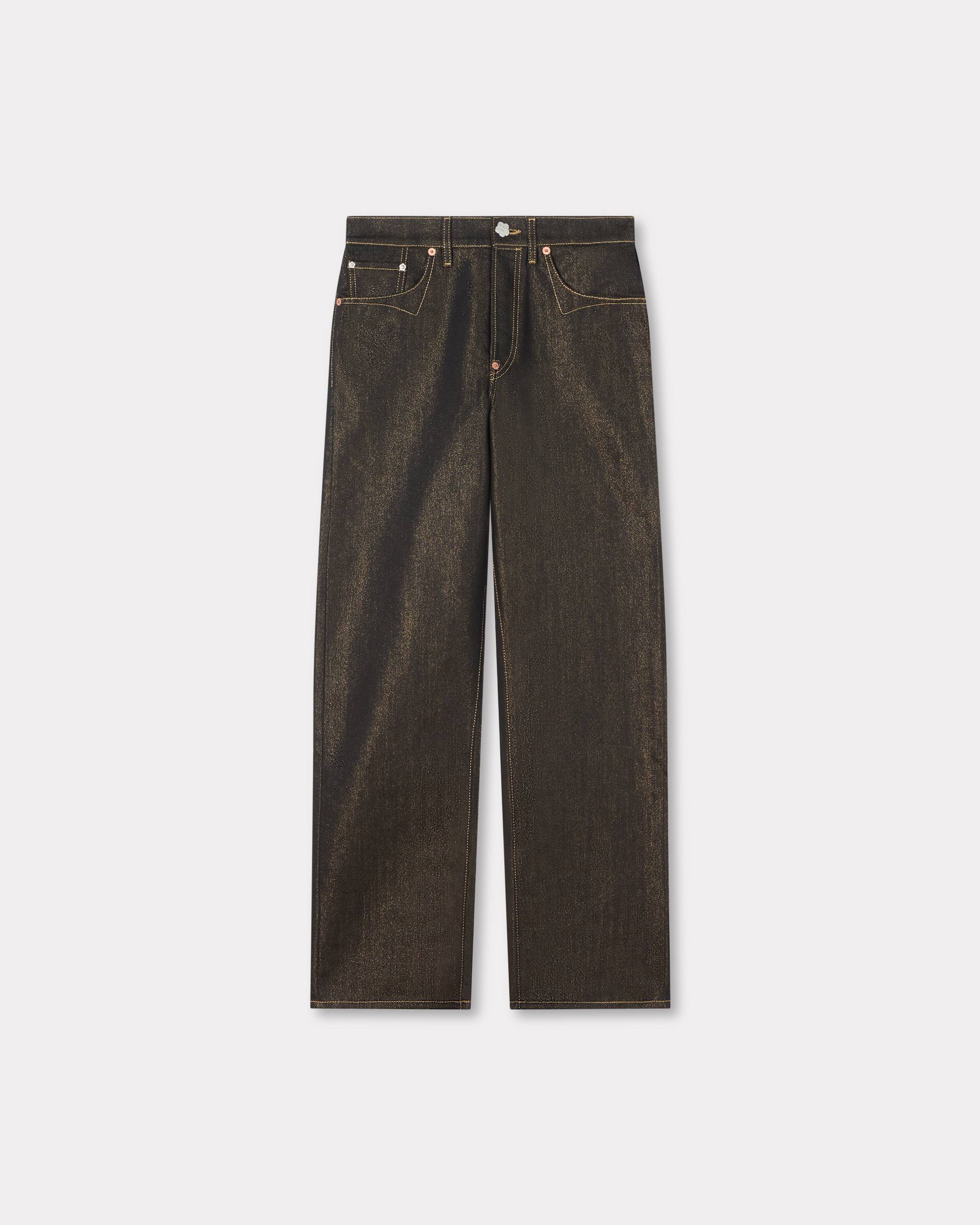 Low-waist boyfriend jeans lurex japanese denim