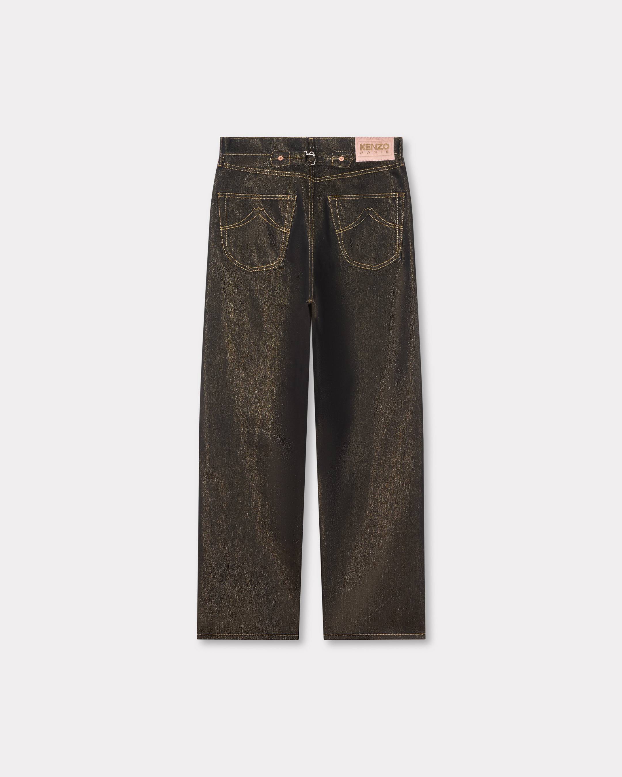 Low-waist boyfriend jeans lurex japanese denim