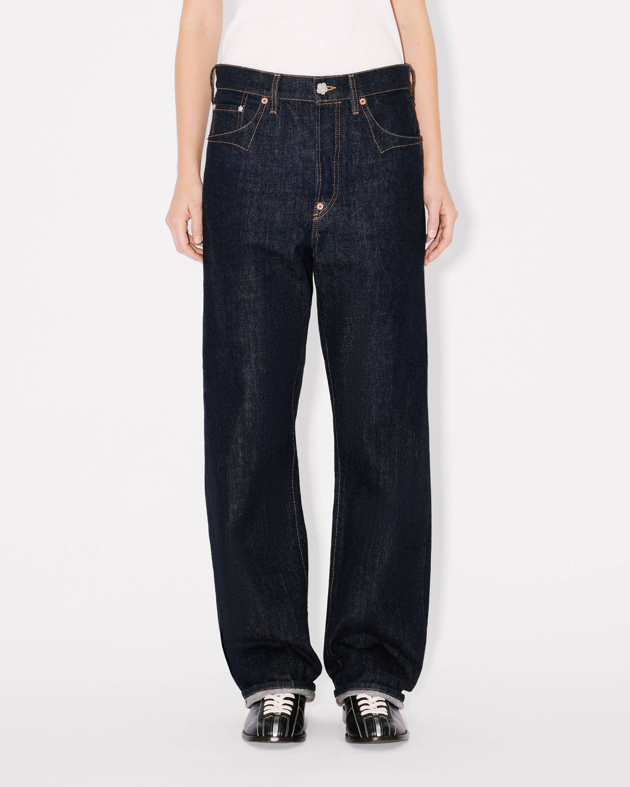 'KENZO Winter Holidays' boyfriend jeans japanese denim