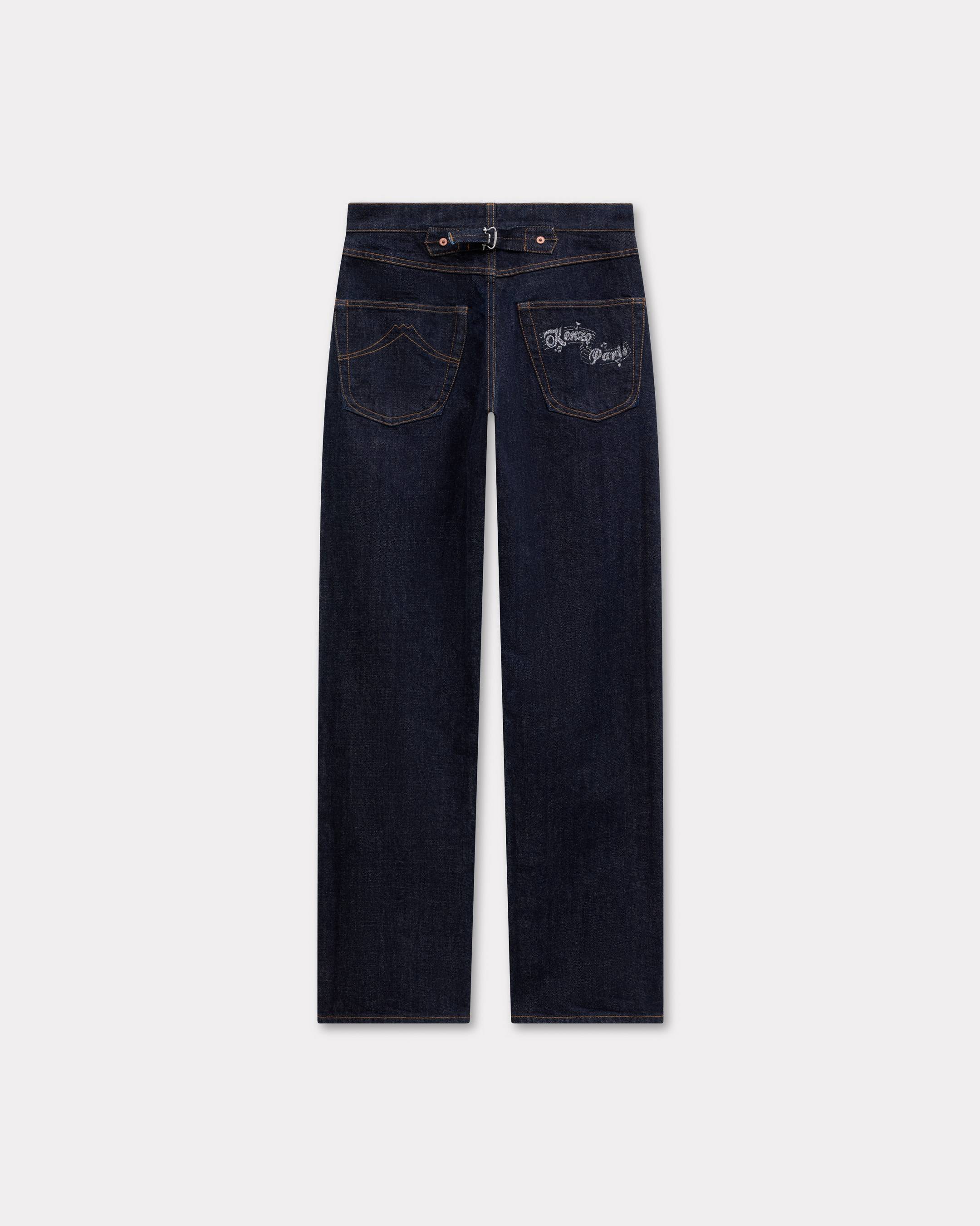 'KENZO Winter Holidays' boyfriend jeans japanese denim