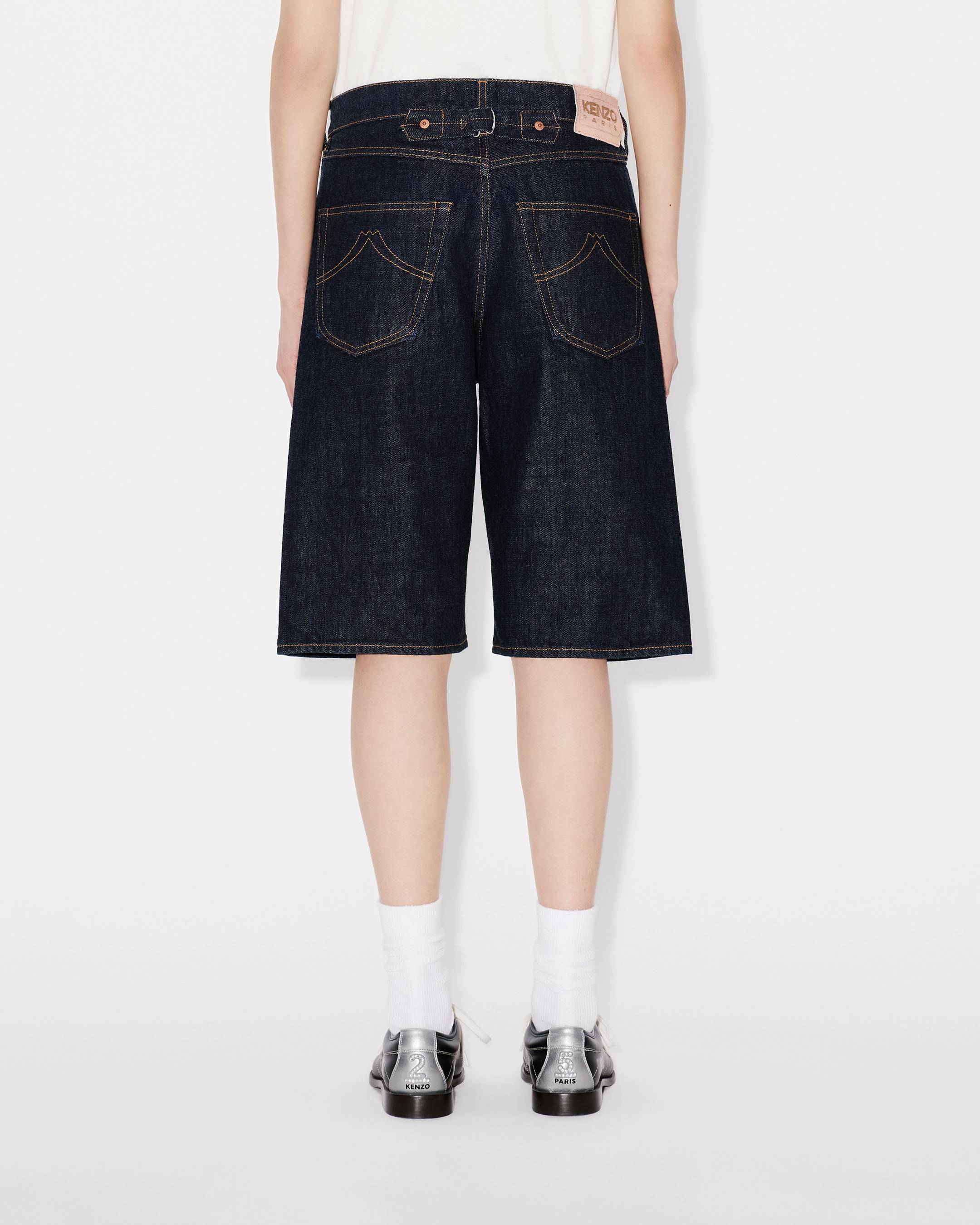 Low-waist boyfriend bermuda in japanese denim