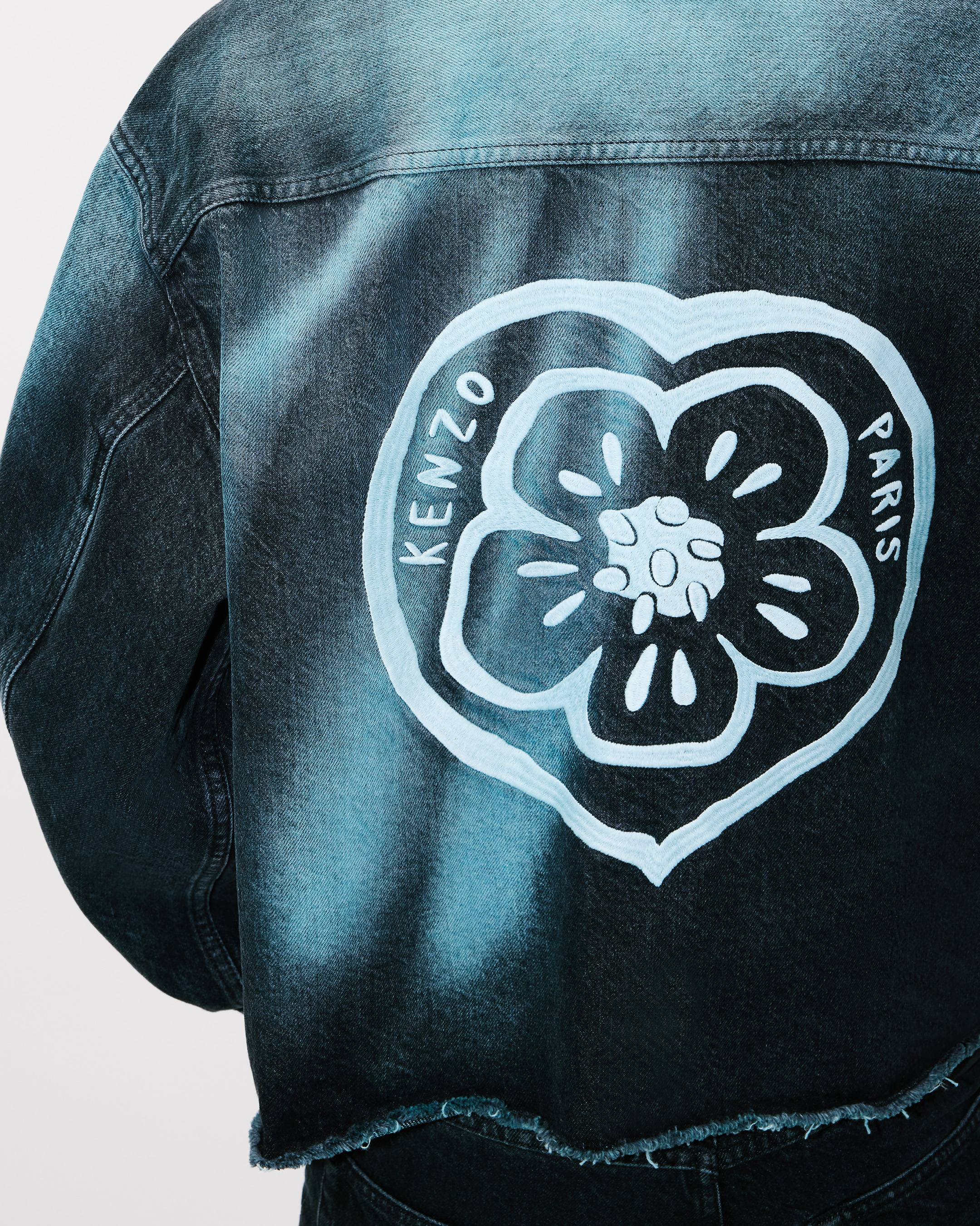 Boke Flower' trucker jacket in japanese denim | Women's | KENZO