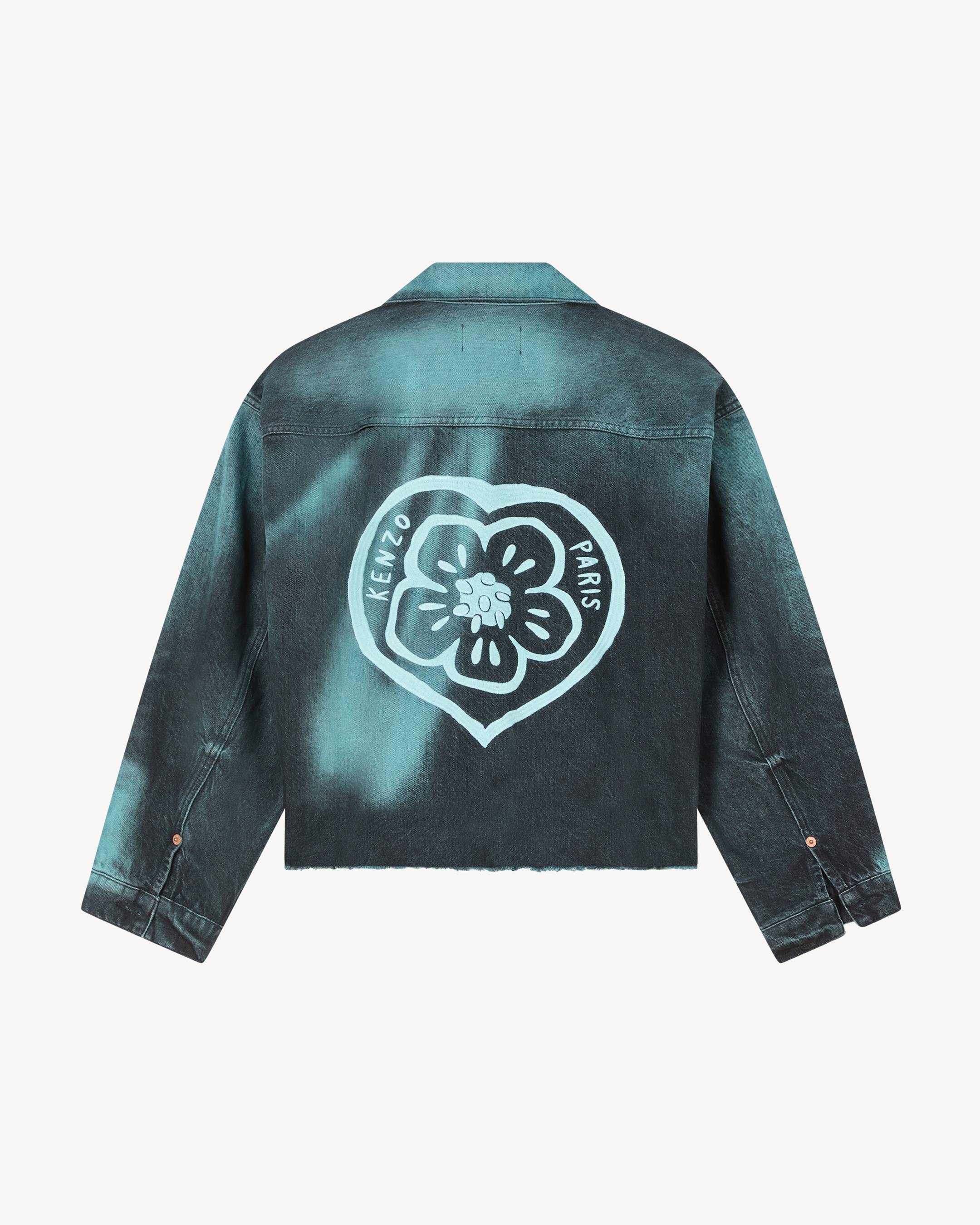 Boke Flower' trucker jacket in japanese denim | Women's | KENZO