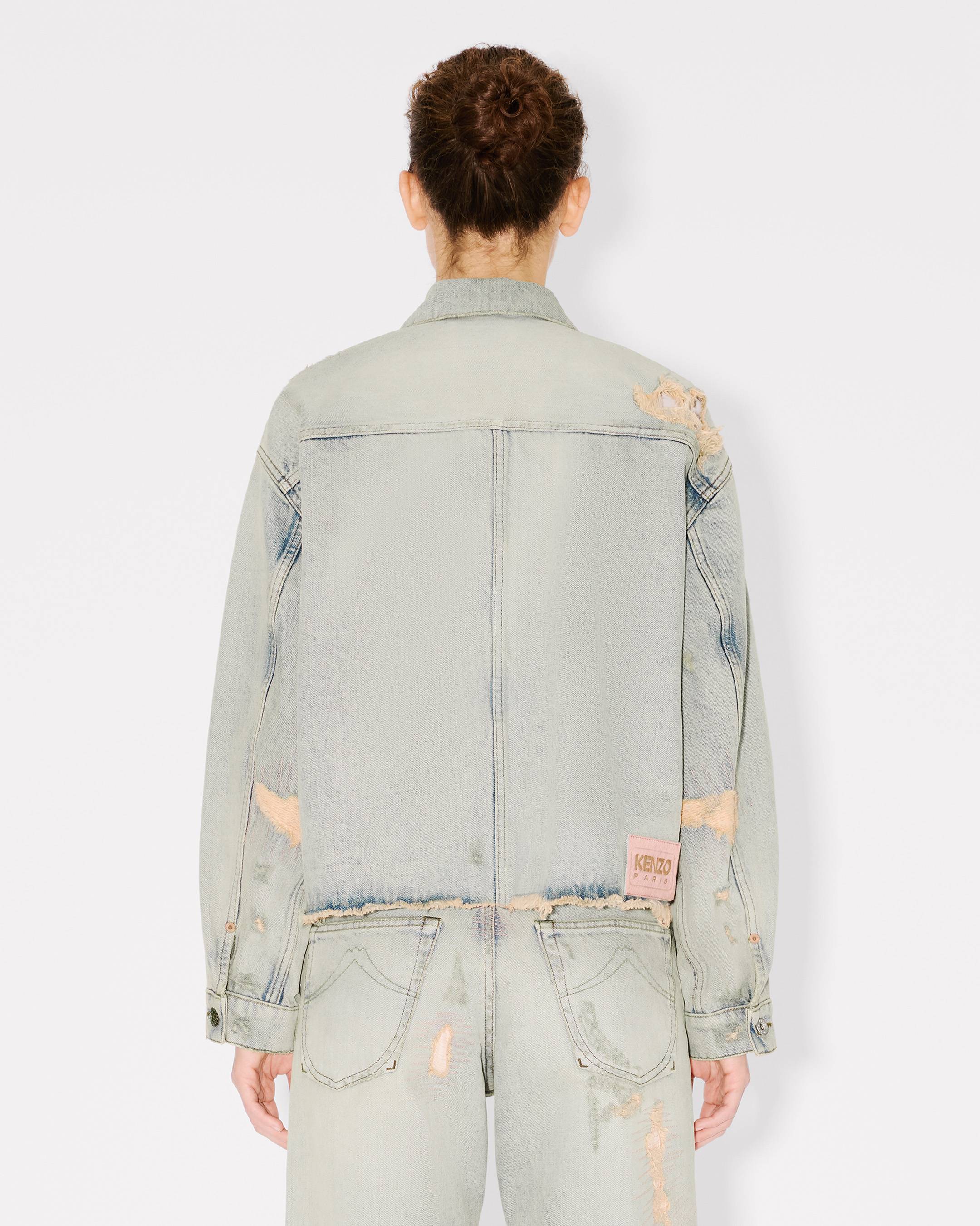 Trucker jacket in japanese denim