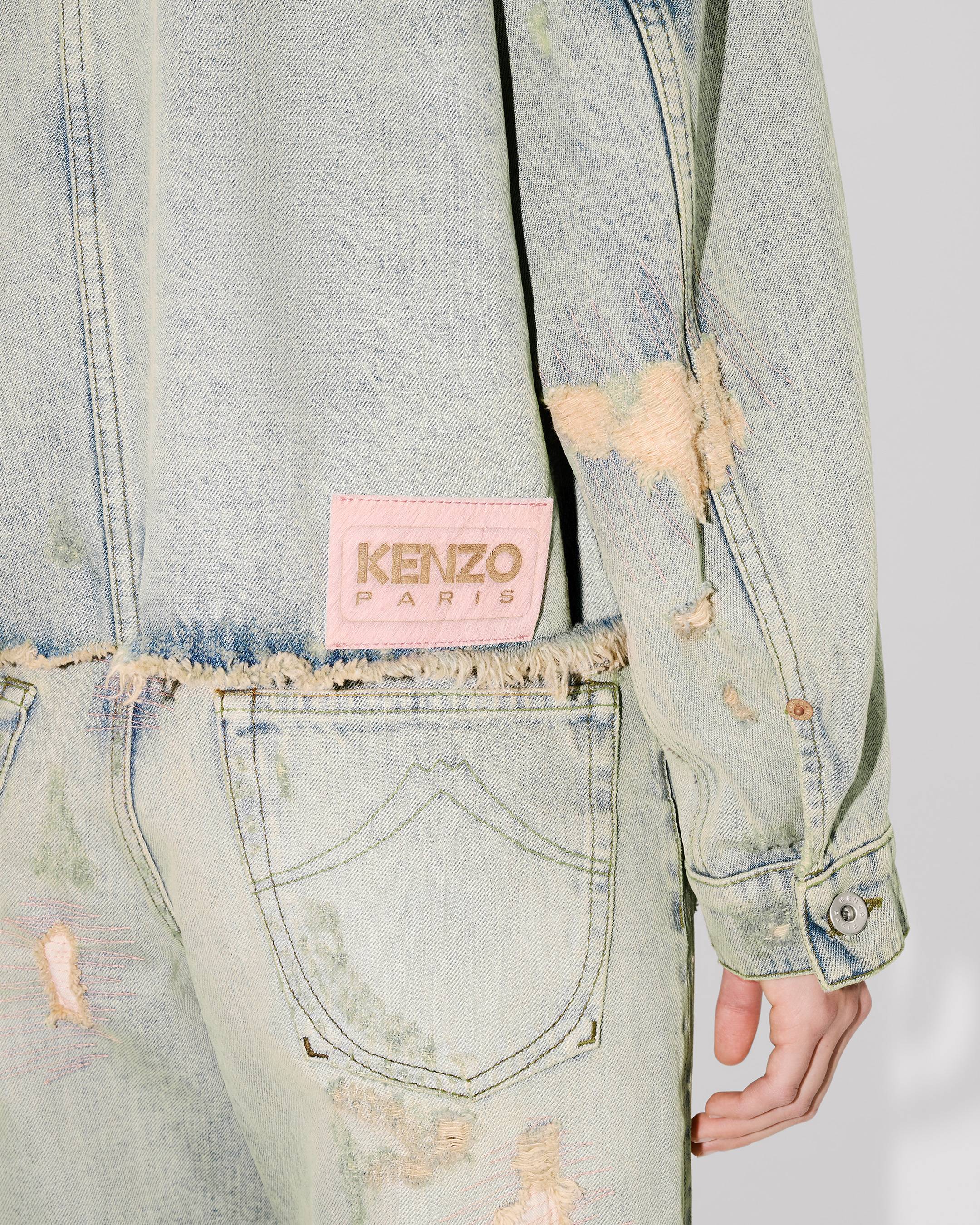 Trucker jacket in japanese denim