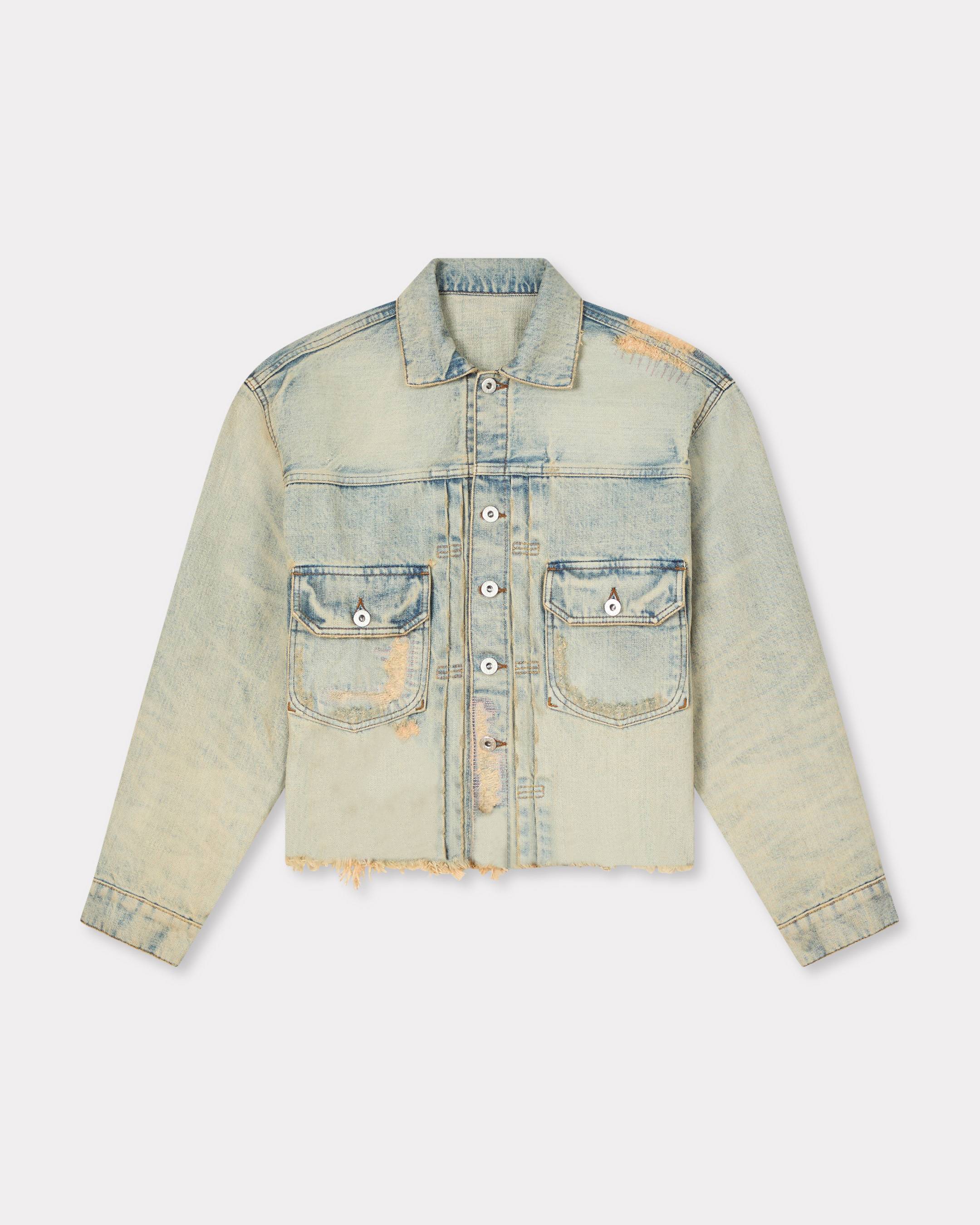 Trucker jacket in japanese denim