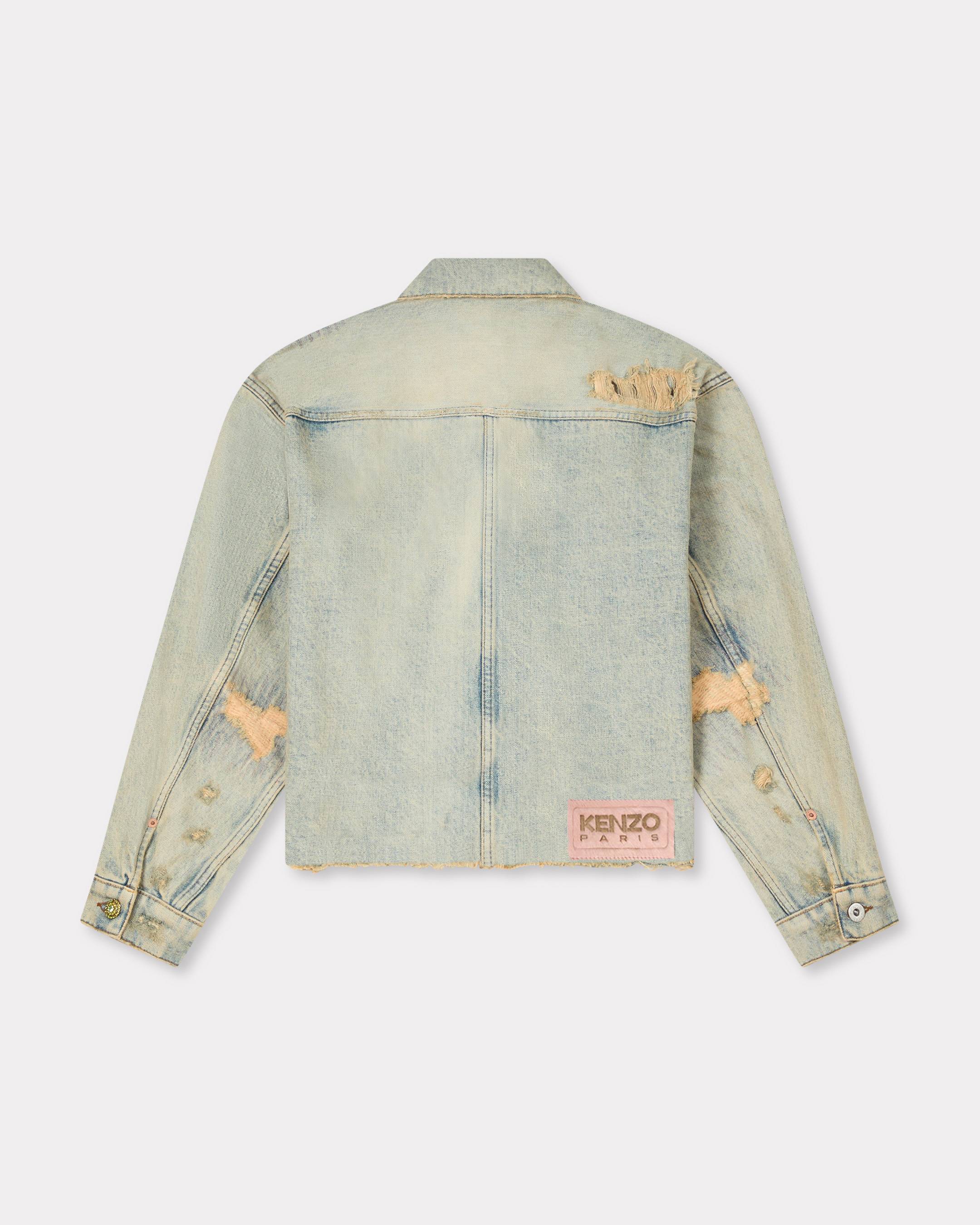 Trucker jacket in japanese denim