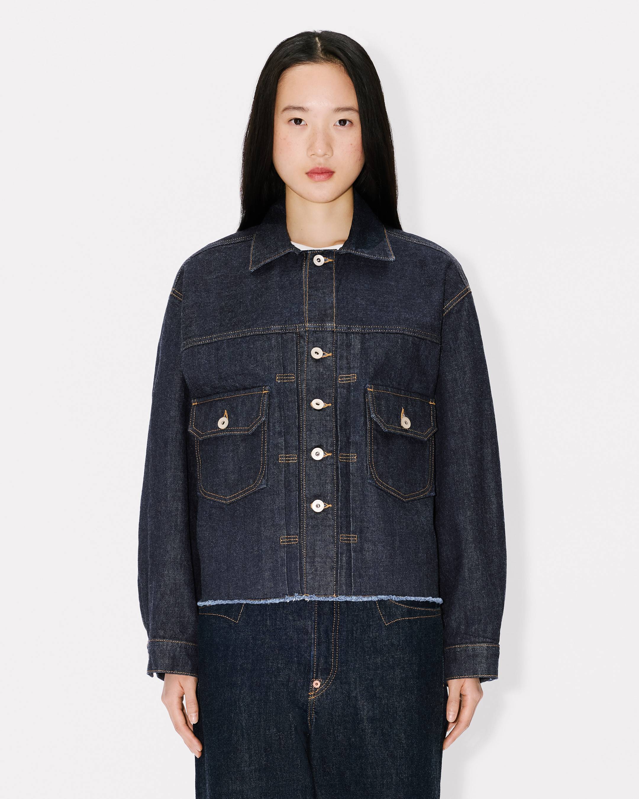 'KENZO Winter Holidays' trucker jacket in japanese denim