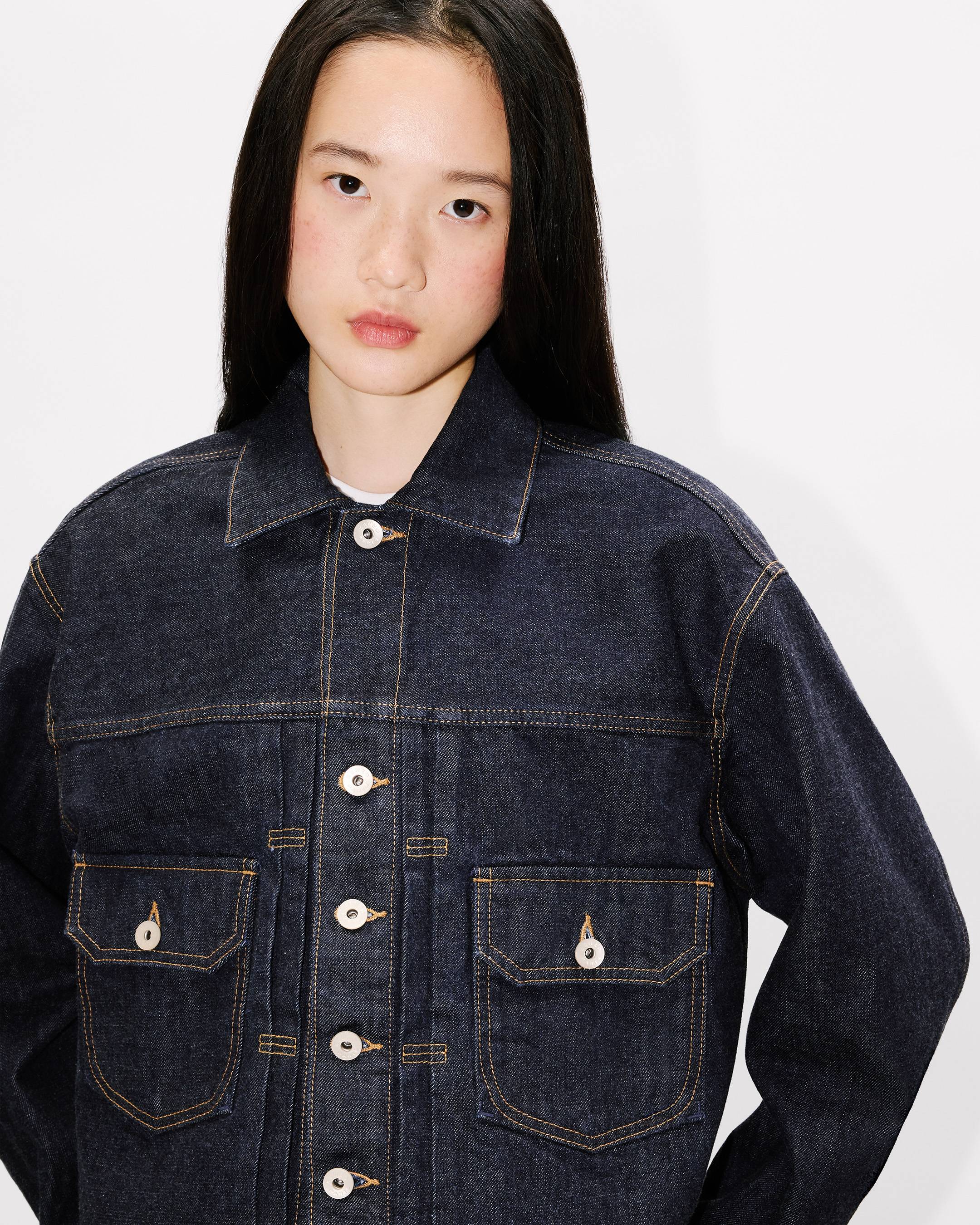 'KENZO Winter Holidays' trucker jacket japanese denim