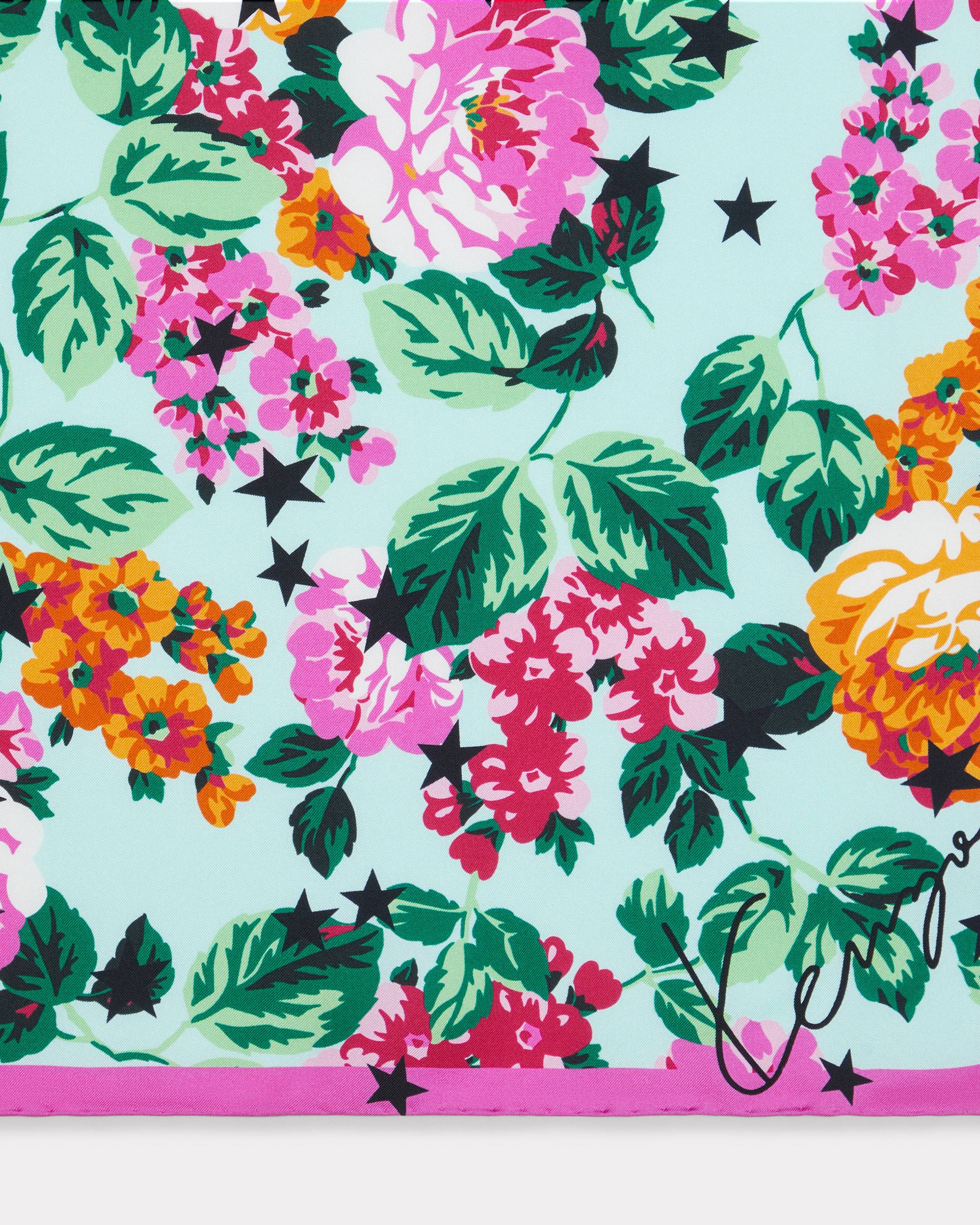 Peque&ntilde;o pa&ntilde;uelo cuadrado de seda 'KENZO Floral'