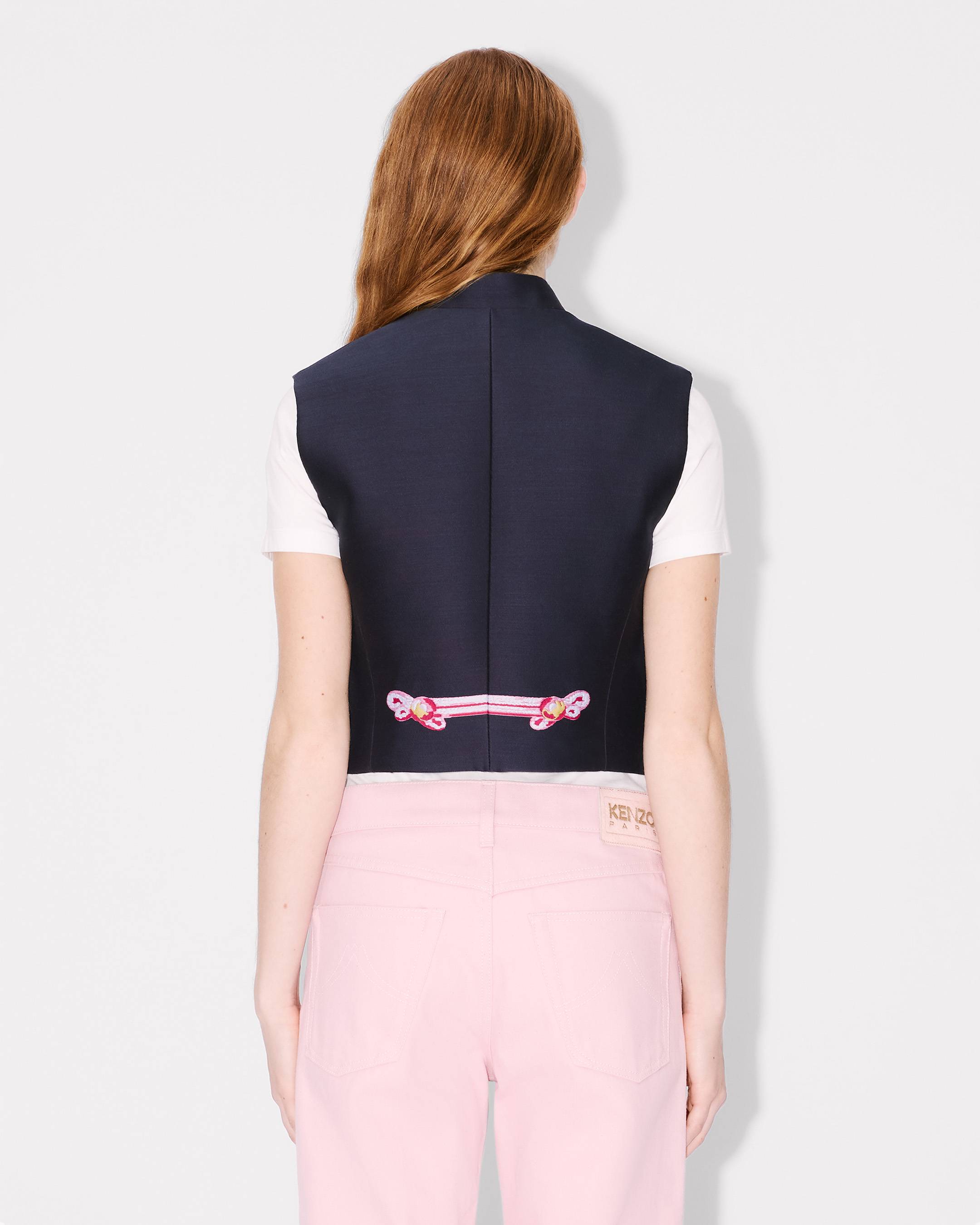 Chaleco de lana y algod&oacute;n 'KENZO Trompe l'&oelig;il'