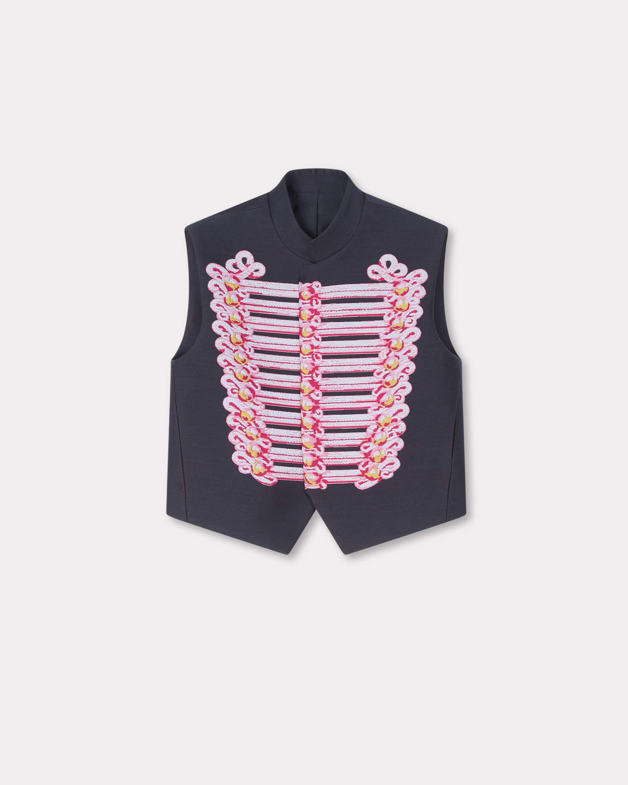 Chaleco de lana y algod&oacute;n 'KENZO Trompe l'&oelig;il'