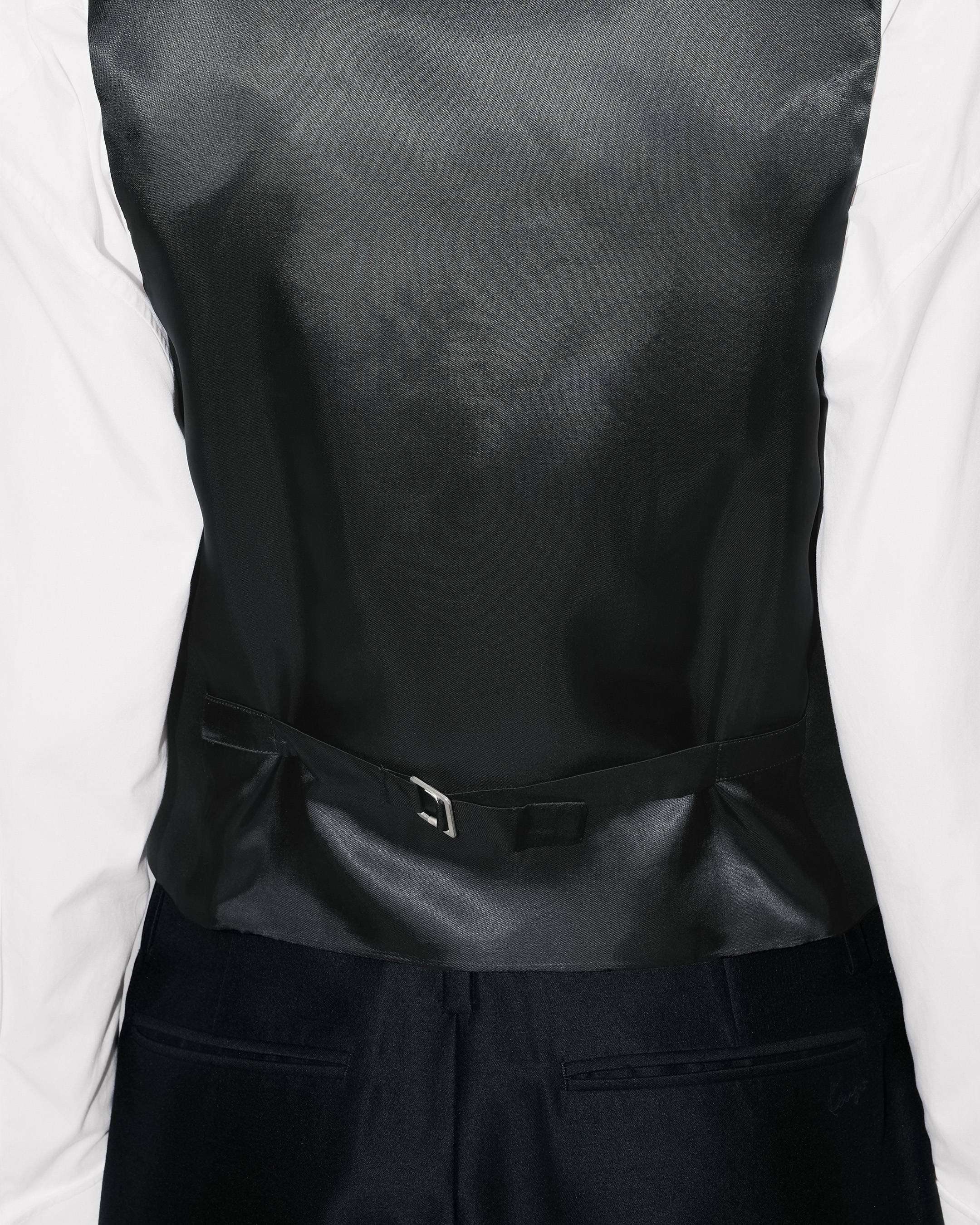 Kimono vest in virgin wool and silk