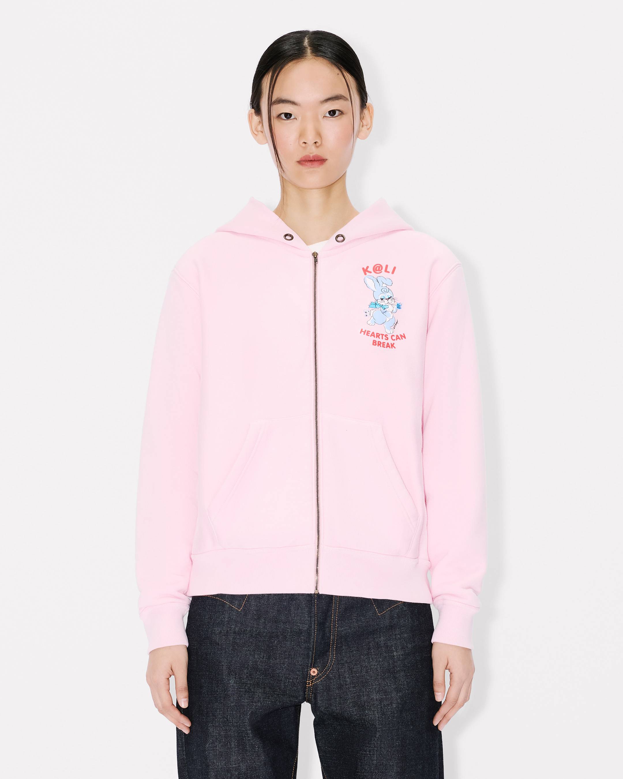 KENZO Cartoon' zip up hoodie in cotton | Women's | KENZO