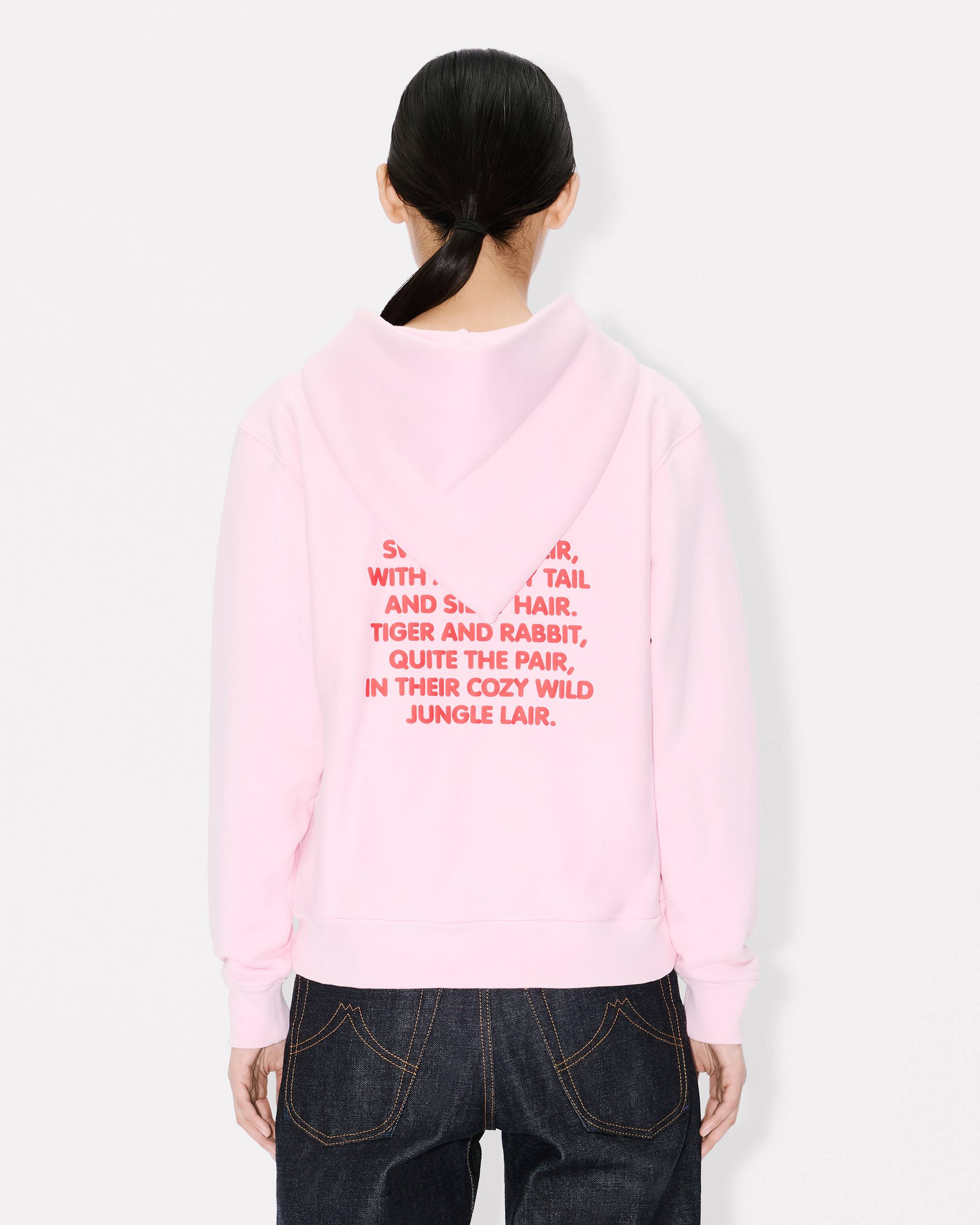 KENZO Cartoon' zip up hoodie in cotton | Women's | KENZO