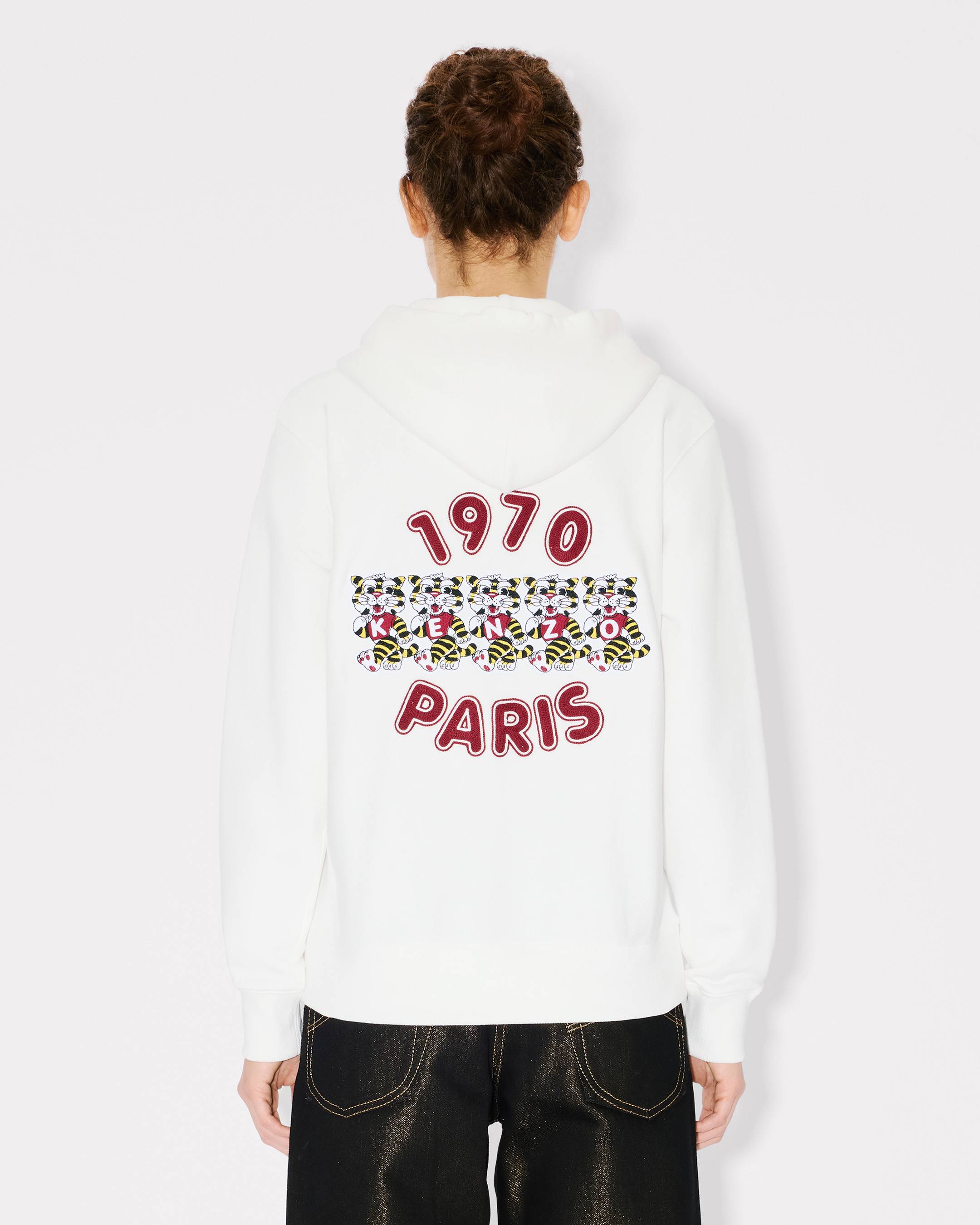'KENZO Wild Tiger' embroidered hoodie in cotton